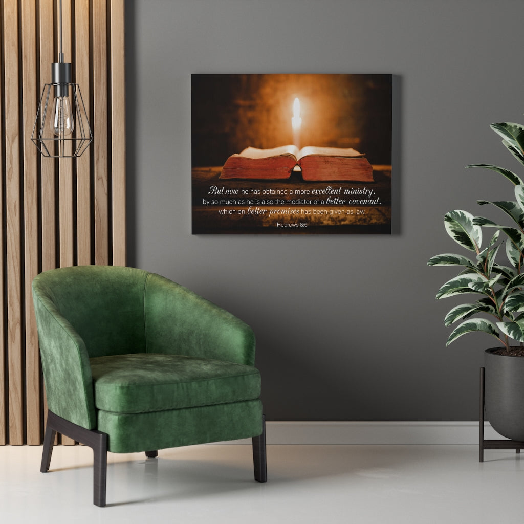 Scripture Walls Better Promises Hebrews 8:6 Wall Art Christian Home Decor Unframed-Express Your Love Gifts