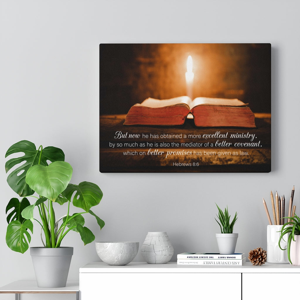 Scripture Walls Better Promises Hebrews 8:6 Wall Art Christian Home Decor Unframed-Express Your Love Gifts