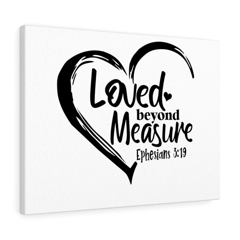 Scripture Walls Beyond Measure Ephesians 3:19 Bible Verse Canvas Christian Wall Art Ready to Hang Unframed-Express Your Love Gifts