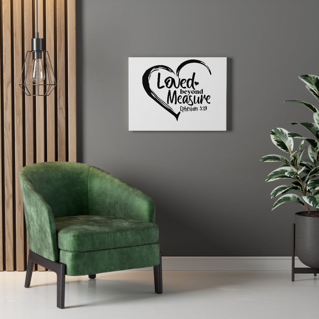 Scripture Walls Beyond Measure Ephesians 3:19 Bible Verse Canvas Christian Wall Art Ready to Hang Unframed-Express Your Love Gifts