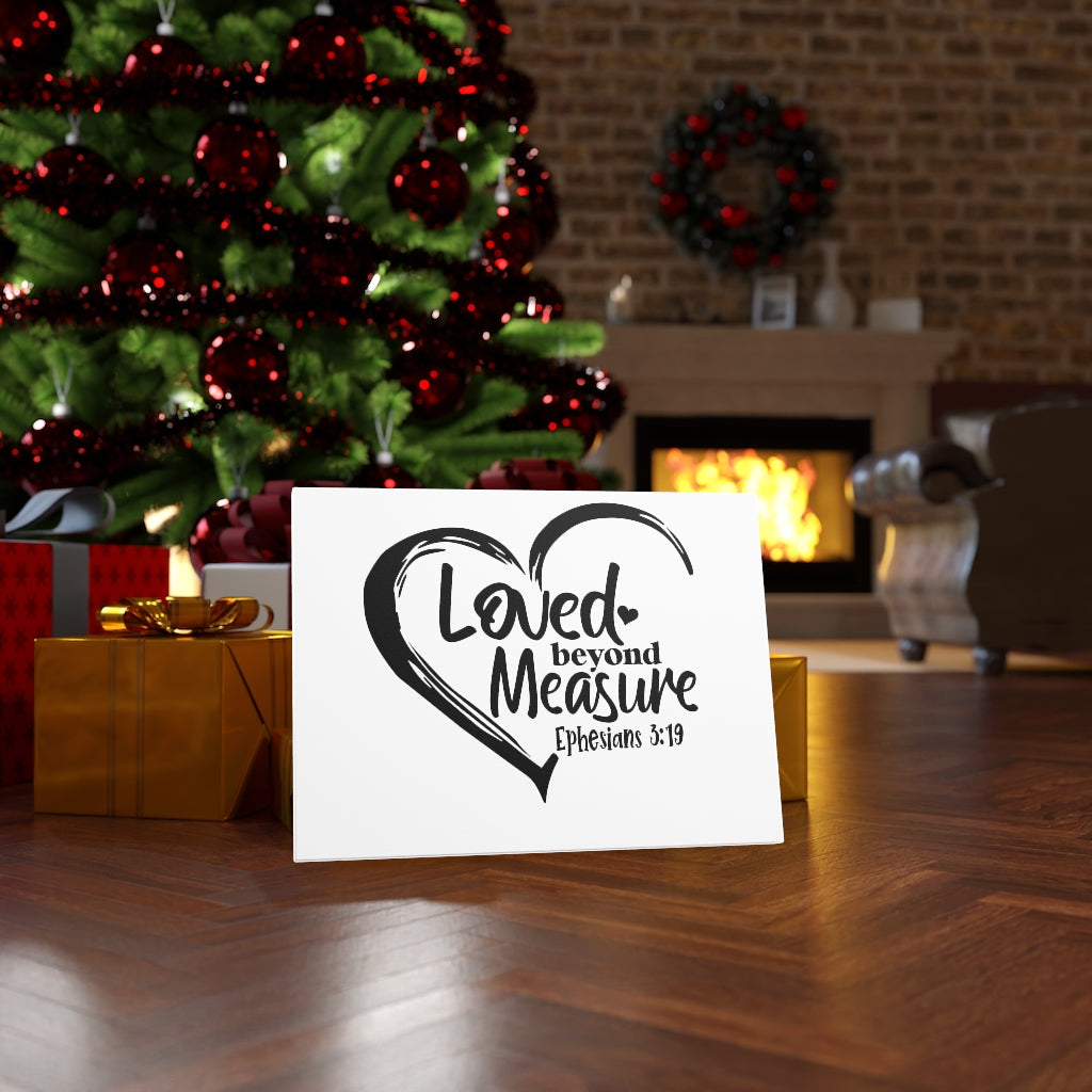 Scripture Walls Beyond Measure Ephesians 3:19 Bible Verse Canvas Christian Wall Art Ready to Hang Unframed-Express Your Love Gifts
