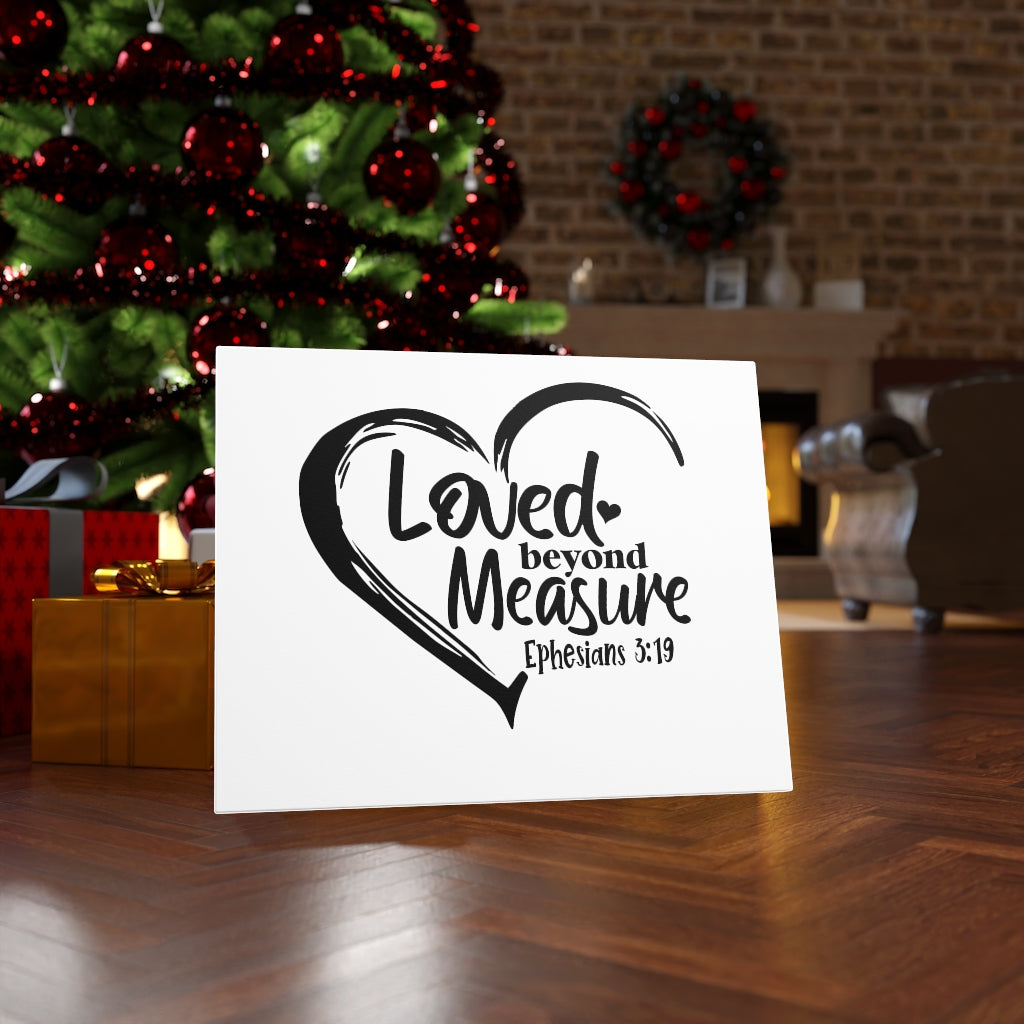 Scripture Walls Beyond Measure Ephesians 3:19 Bible Verse Canvas Christian Wall Art Ready to Hang Unframed-Express Your Love Gifts