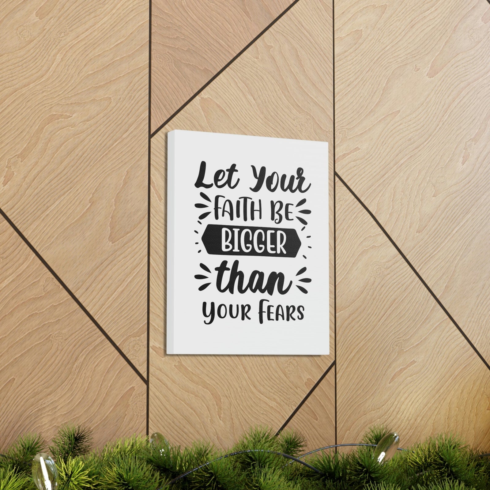 Scripture Walls Bigger Than Your Fears Romans 8:38 Christian Wall Art Print Ready to Hang Unframed-Express Your Love Gifts