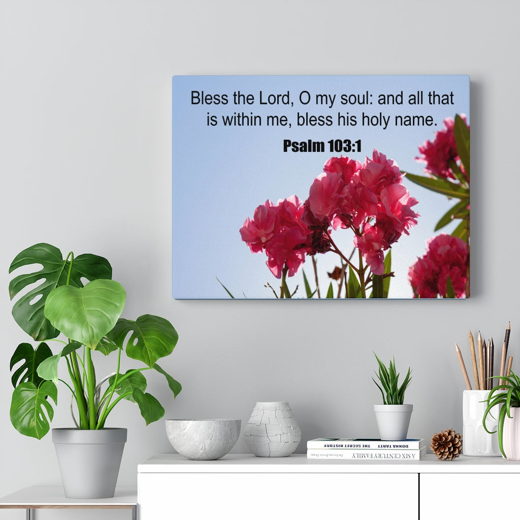 Scripture Walls Bless The Lord Psalm 103:1 Christian Wall Art Print Ready to Hang Unframed-Express Your Love Gifts