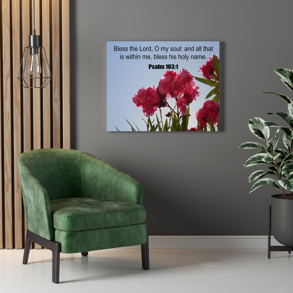 Scripture Walls Bless The Lord Psalm 103:1 Christian Wall Art Print Ready to Hang Unframed-Express Your Love Gifts