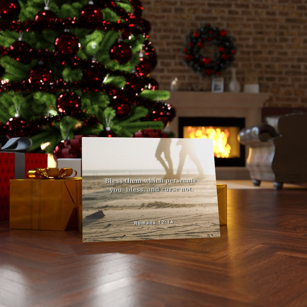 Scripture Walls Bless Them Romans 12:14 Bible Verse Canvas Christian Wall Art Ready to Hang Unframed-Express Your Love Gifts