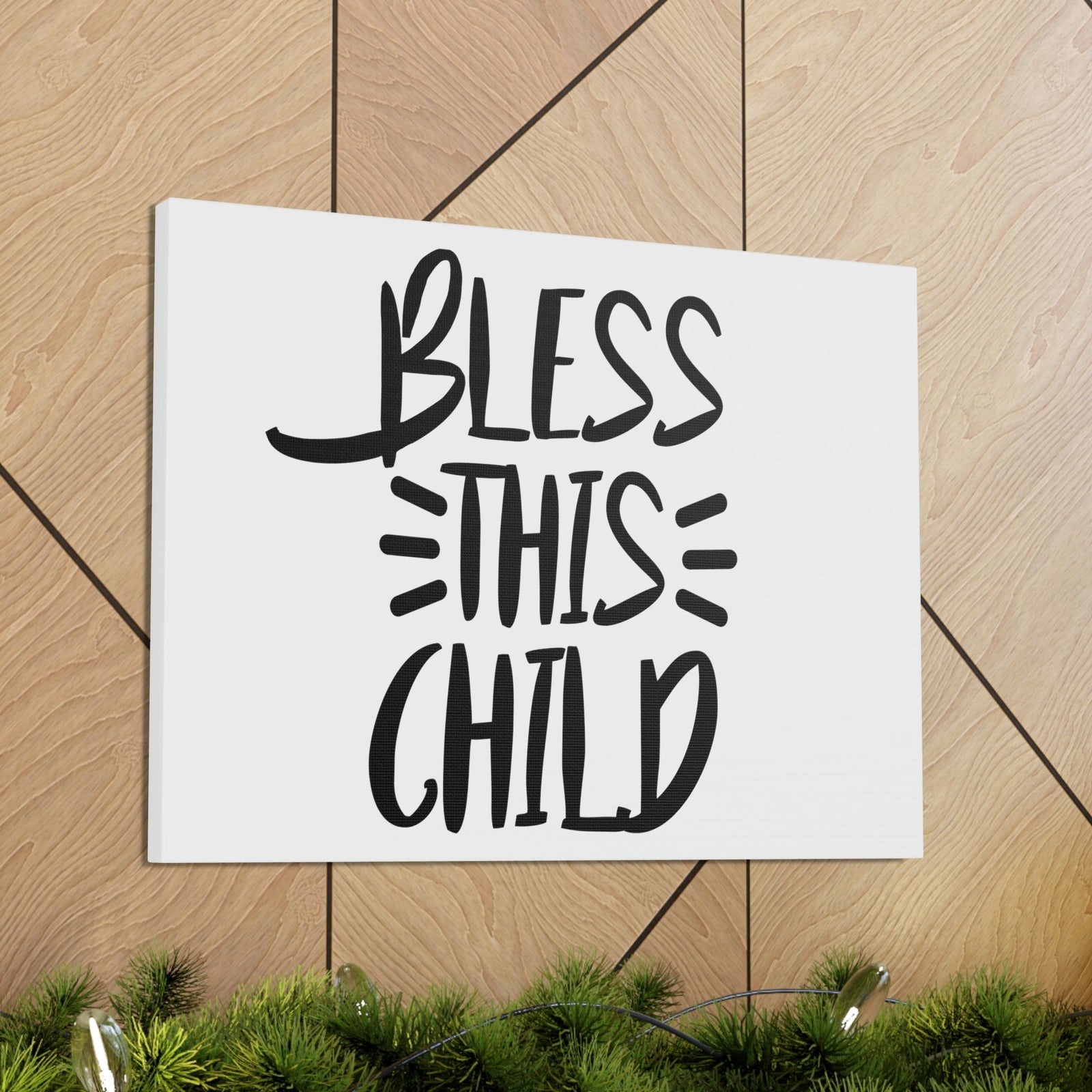 Scripture Walls Bless This Child Deuteronomy 7:13 Christian Wall Art Print Ready to Hang Unframed-Express Your Love Gifts