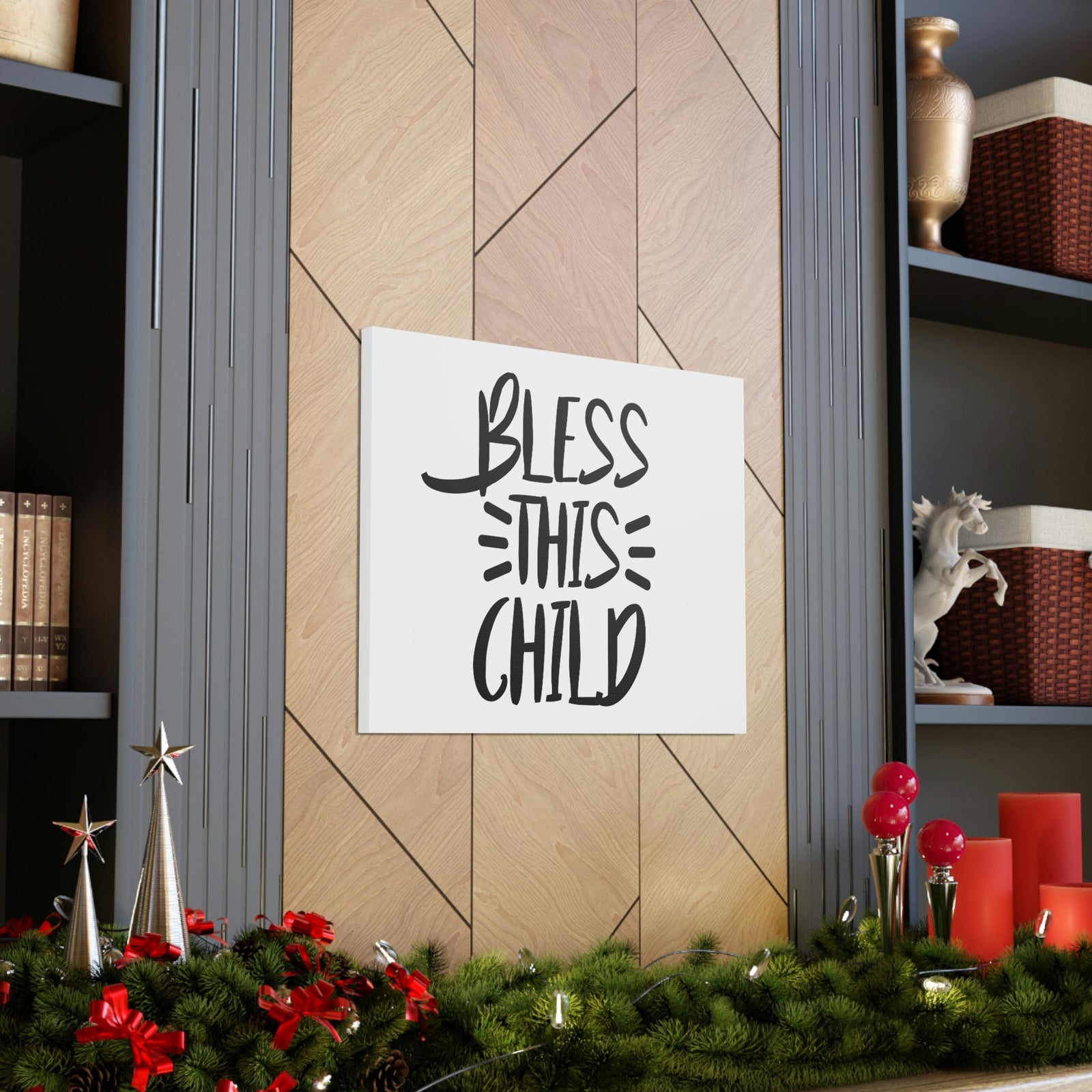 Scripture Walls Bless This Child Deuteronomy 7:13 Christian Wall Art Print Ready to Hang Unframed-Express Your Love Gifts
