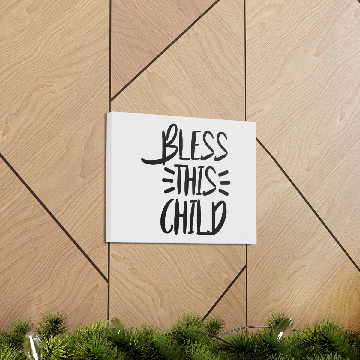 Scripture Walls Bless This Child Luke 18:16 Christian Wall Art Print Ready to Hang Unframed-Express Your Love Gifts