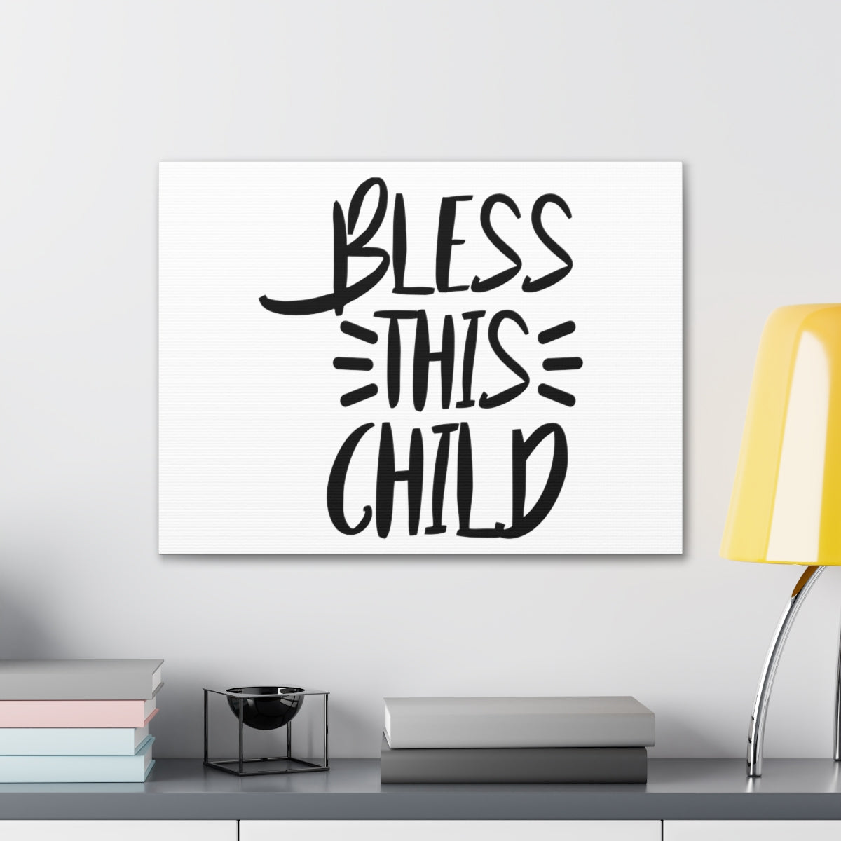 Scripture Walls Bless This Child Luke 18:16 Christian Wall Art Print Ready to Hang Unframed-Express Your Love Gifts