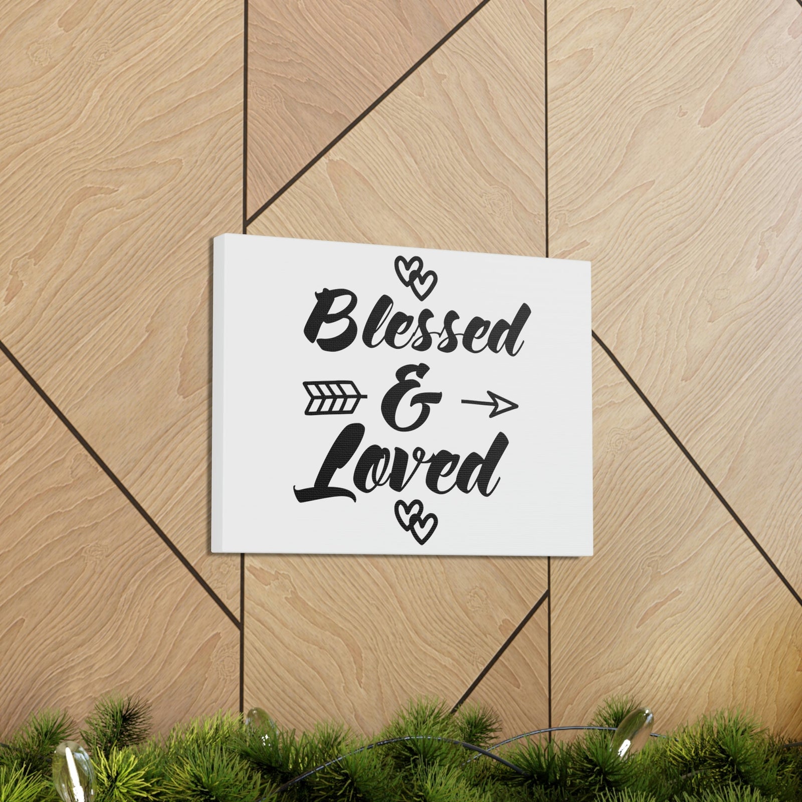 Scripture Walls Blessed & Loved Ephesians 1:3 Christian Wall Art Print Ready to Hang Unframed-Express Your Love Gifts