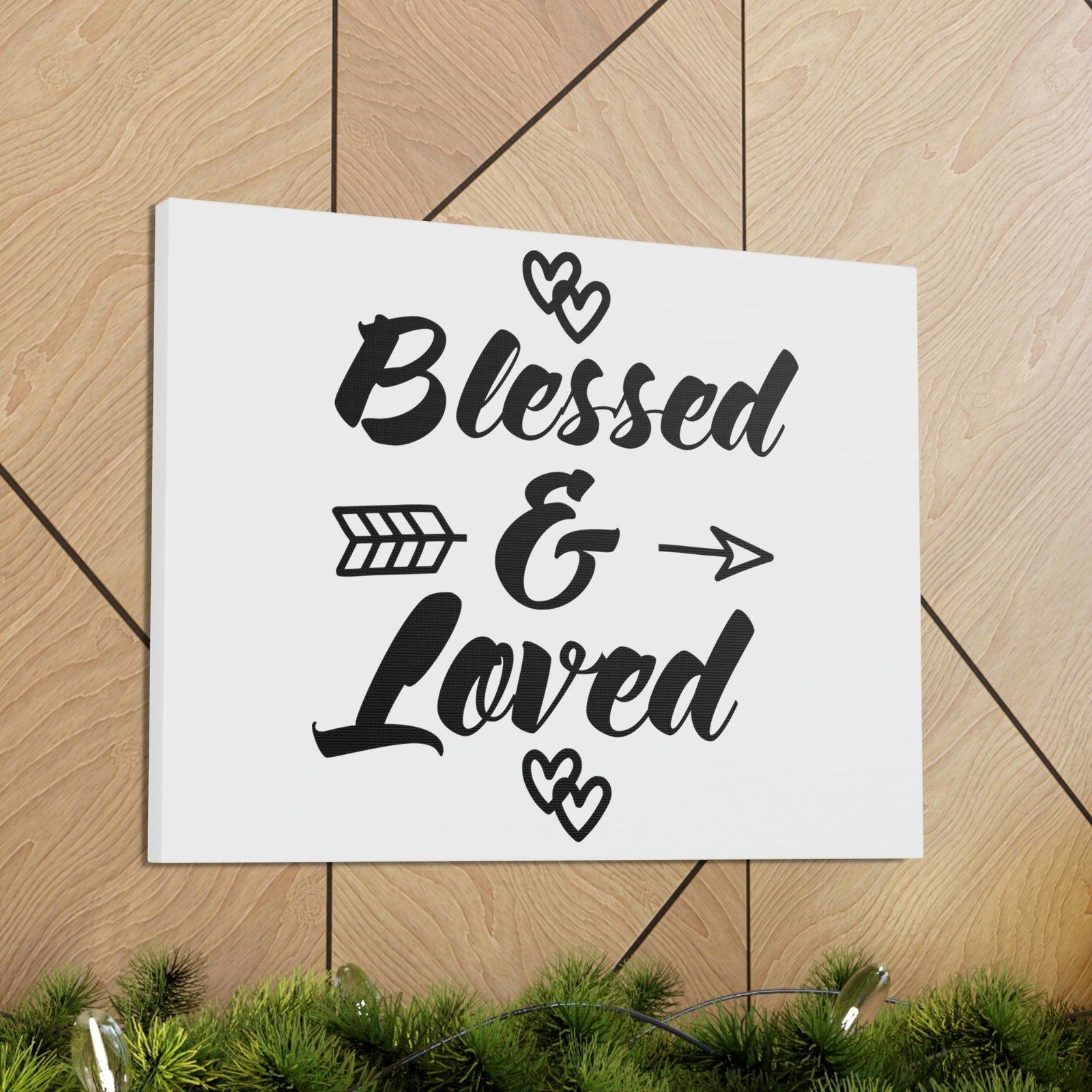 Scripture Walls Blessed & Loved Ephesians 1:3 Christian Wall Art Print Ready to Hang Unframed-Express Your Love Gifts