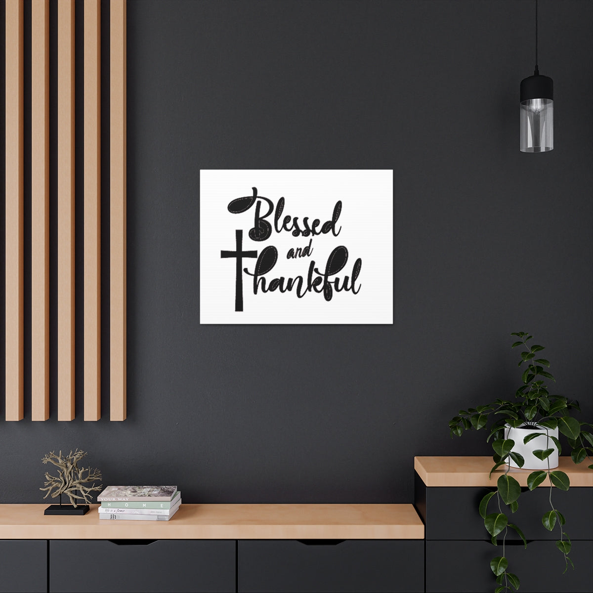 Scripture Walls Blessed And Thankful Isaiah 12:4-5 Christian Wall Art Print Ready to Hang Unframed-Express Your Love Gifts