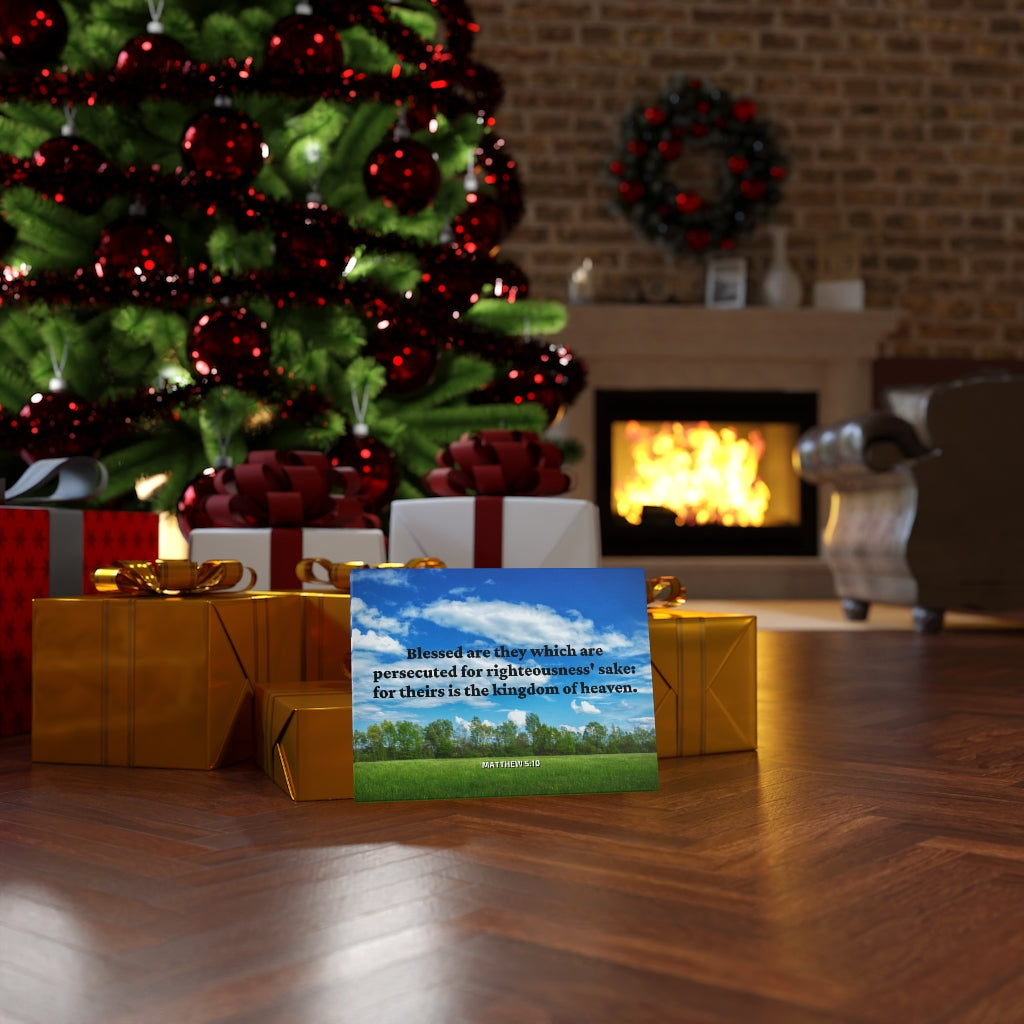 Scripture Walls Blessed Are The Persecuted Matthew 5:10 Bible Verse Canvas Christian Wall Art Ready to Hang Unframed-Express Your Love Gifts