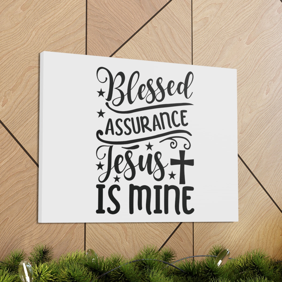 Scripture Walls Blessed Assurance Hebrews 10:22 Cross Christian Wall Art Bible Verse Print Ready to Hang Unframed-Express Your Love Gifts