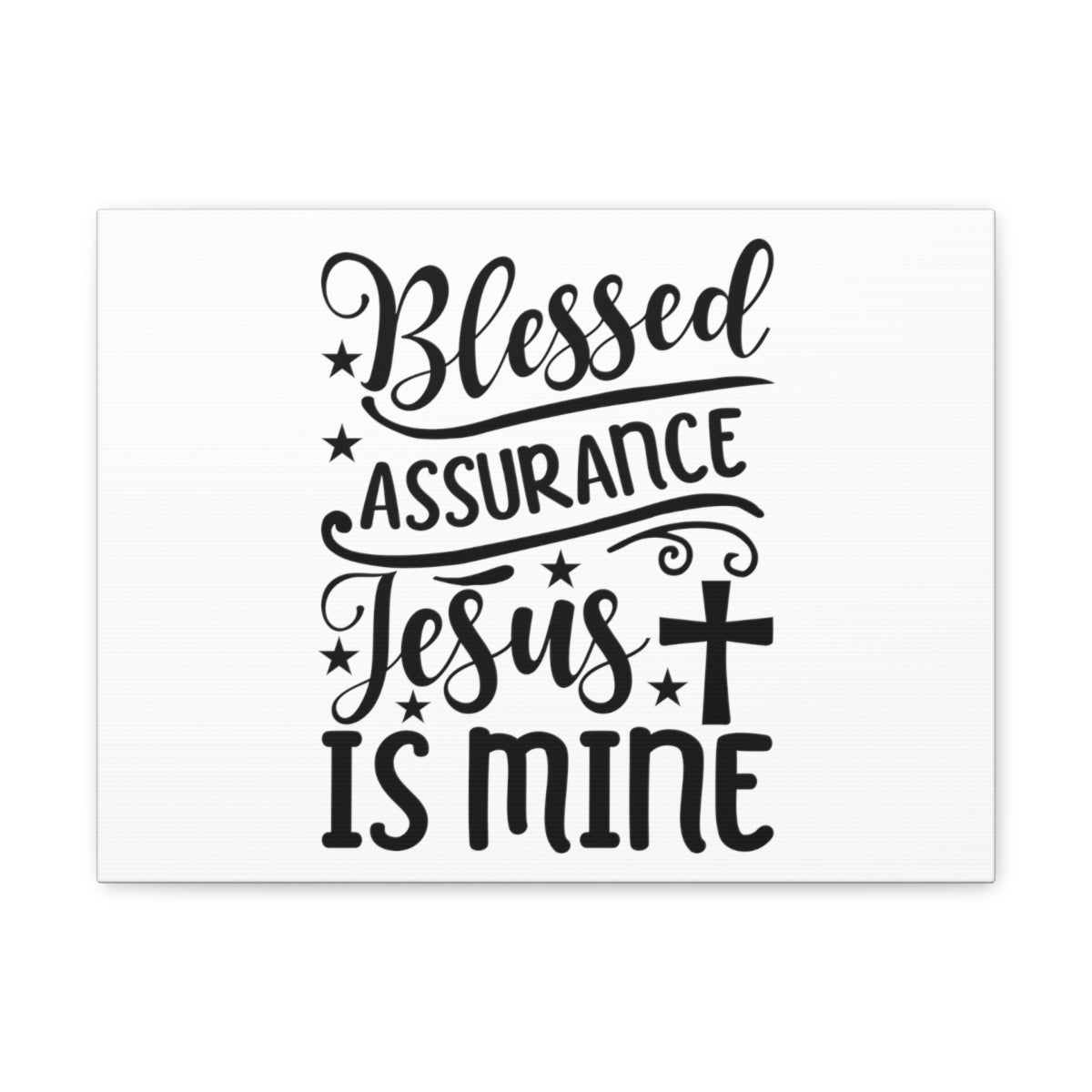 Scripture Walls Blessed Assurance Hebrews 10:22 Cross Christian Wall Art Bible Verse Print Ready to Hang Unframed-Express Your Love Gifts