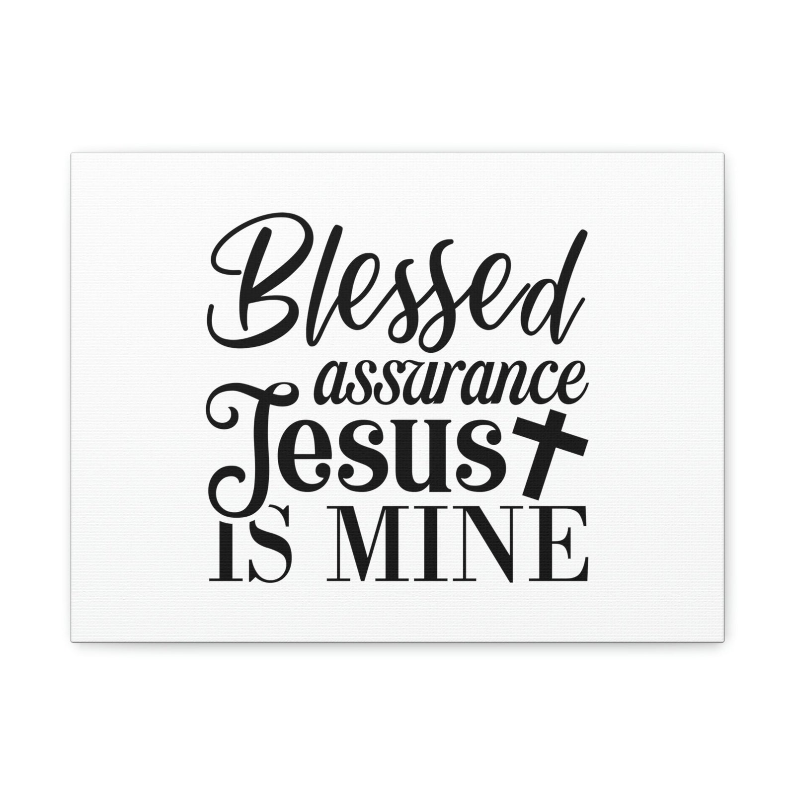 Scripture Walls Blessed Assurance Jesus Is Mine John 5:24 Christian Wall Art Bible Verse Print Ready to Hang Unframed-Express Your Love Gifts