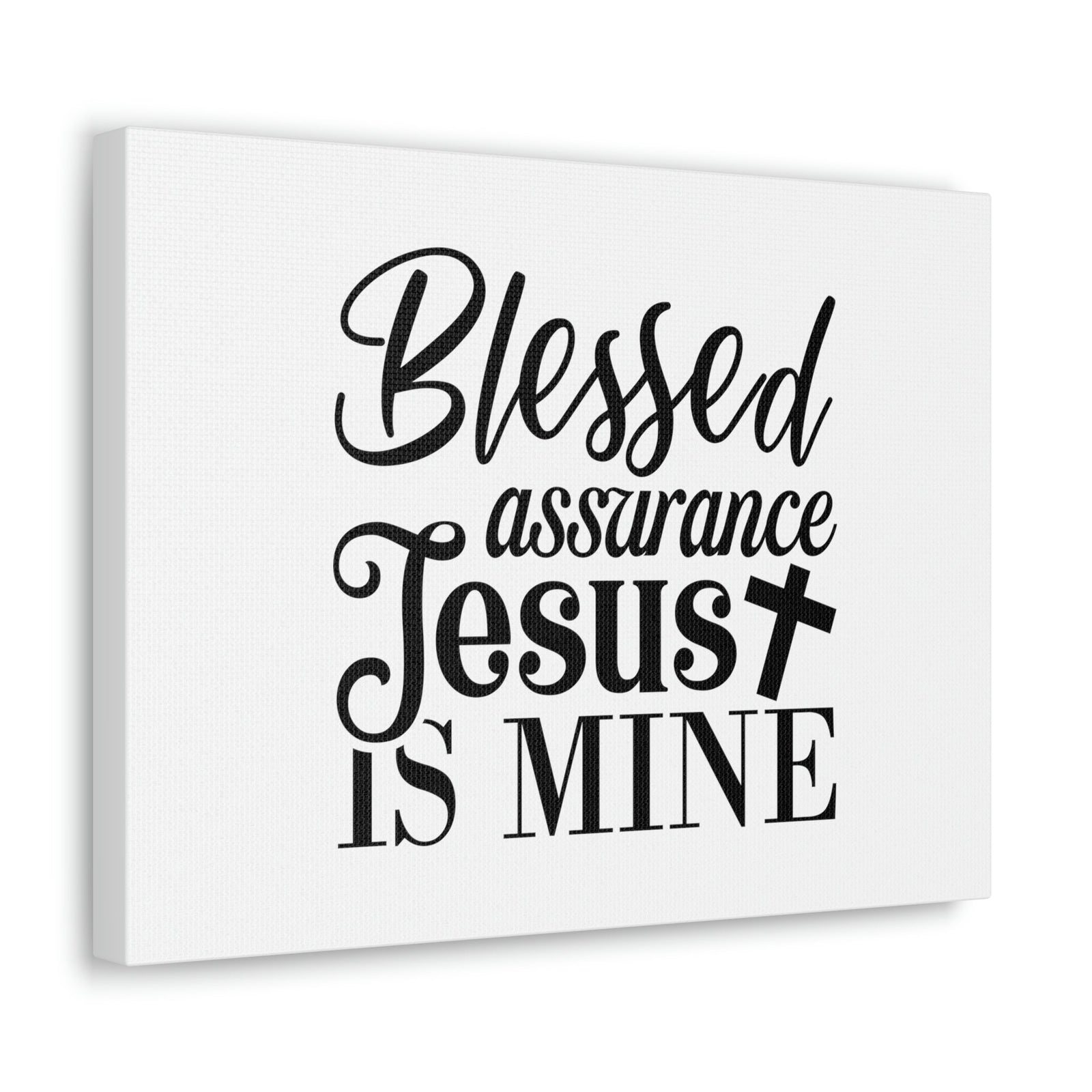 Scripture Walls Blessed Assurance Jesus Is Mine John 5:24 Christian Wall Art Bible Verse Print Ready to Hang Unframed-Express Your Love Gifts