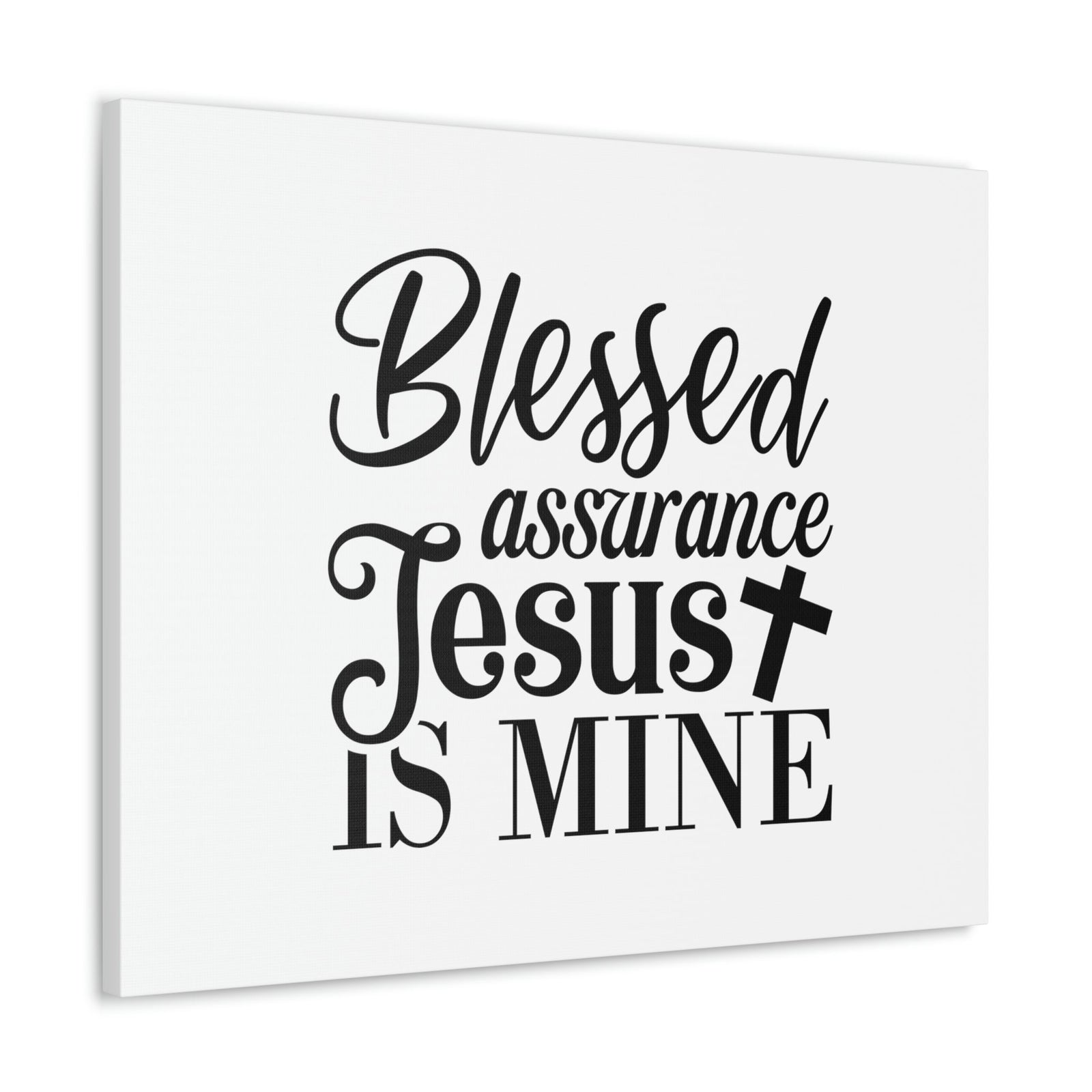 Scripture Walls Blessed Assurance Jesus Is Mine John 5:24 Christian Wall Art Bible Verse Print Ready to Hang Unframed-Express Your Love Gifts