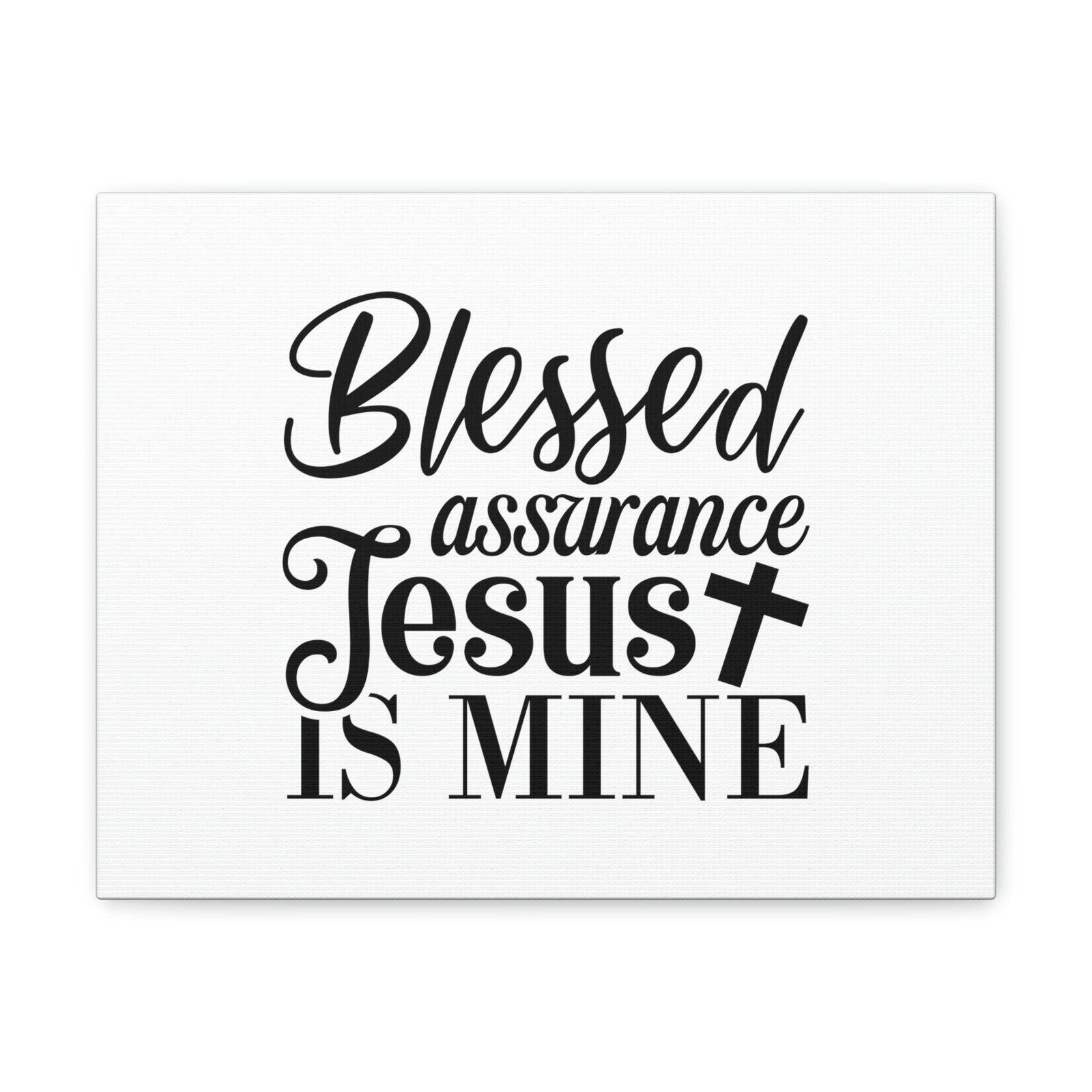 Scripture Walls Blessed Assurance Jesus Is Mine John 5:24 Christian Wall Art Bible Verse Print Ready to Hang Unframed-Express Your Love Gifts