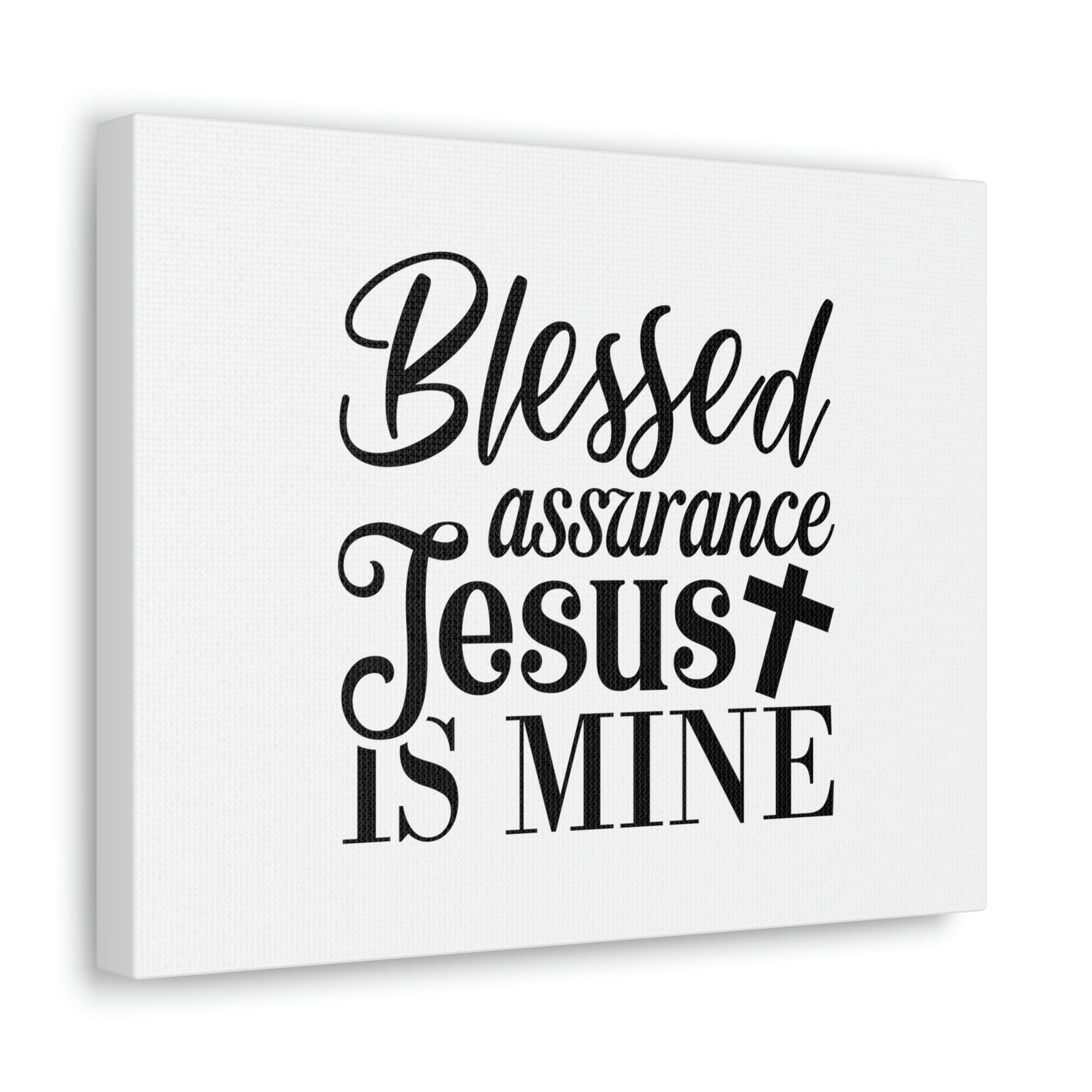 Scripture Walls Blessed Assurance Jesus Is Mine John 5:24 Christian Wall Art Bible Verse Print Ready to Hang Unframed-Express Your Love Gifts