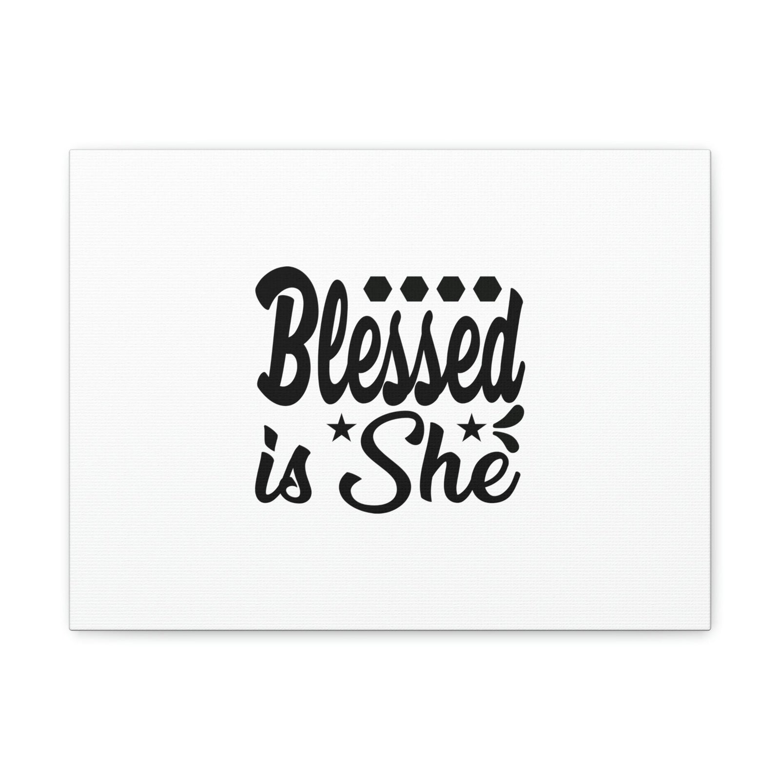 Scripture Walls Blessed Is She Luke 1:45 Gem Stars Christian Wall Art Bible Verse Print Ready to Hang Unframed-Express Your Love Gifts