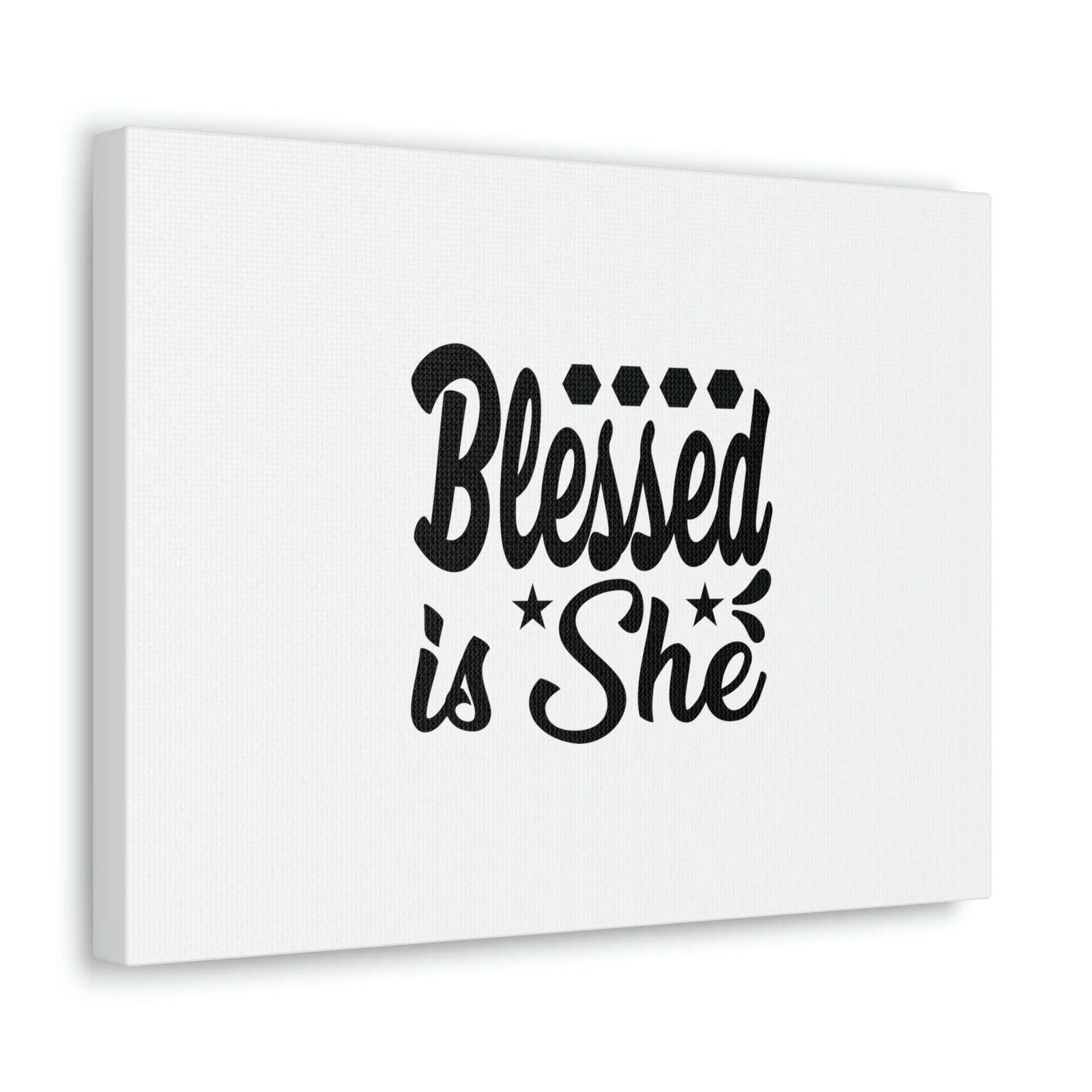 Scripture Walls Blessed Is She Luke 1:45 Gem Stars Christian Wall Art Bible Verse Print Ready to Hang Unframed-Express Your Love Gifts