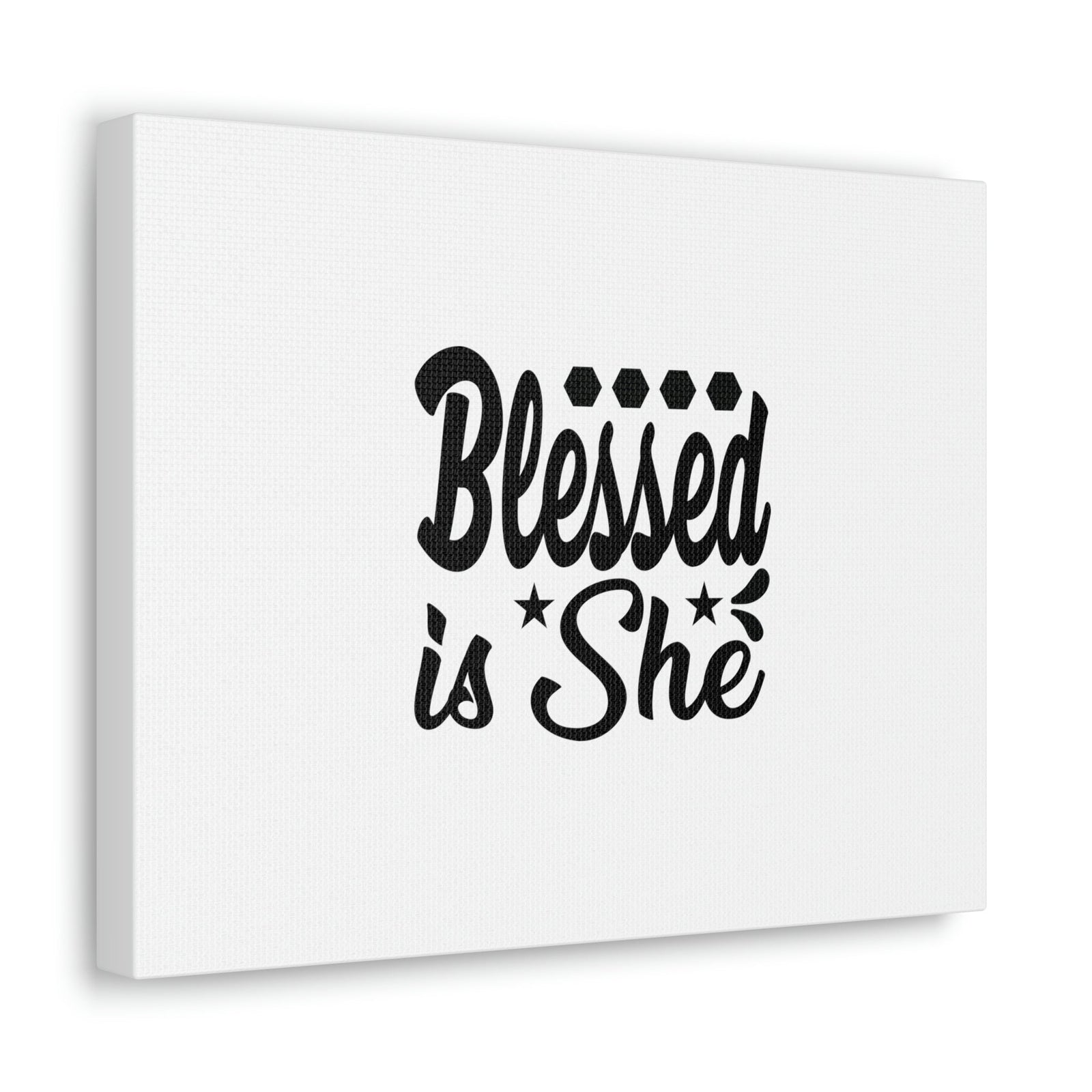 Scripture Walls Blessed Is She Luke 1:45 Gem Stars Christian Wall Art Bible Verse Print Ready to Hang Unframed-Express Your Love Gifts