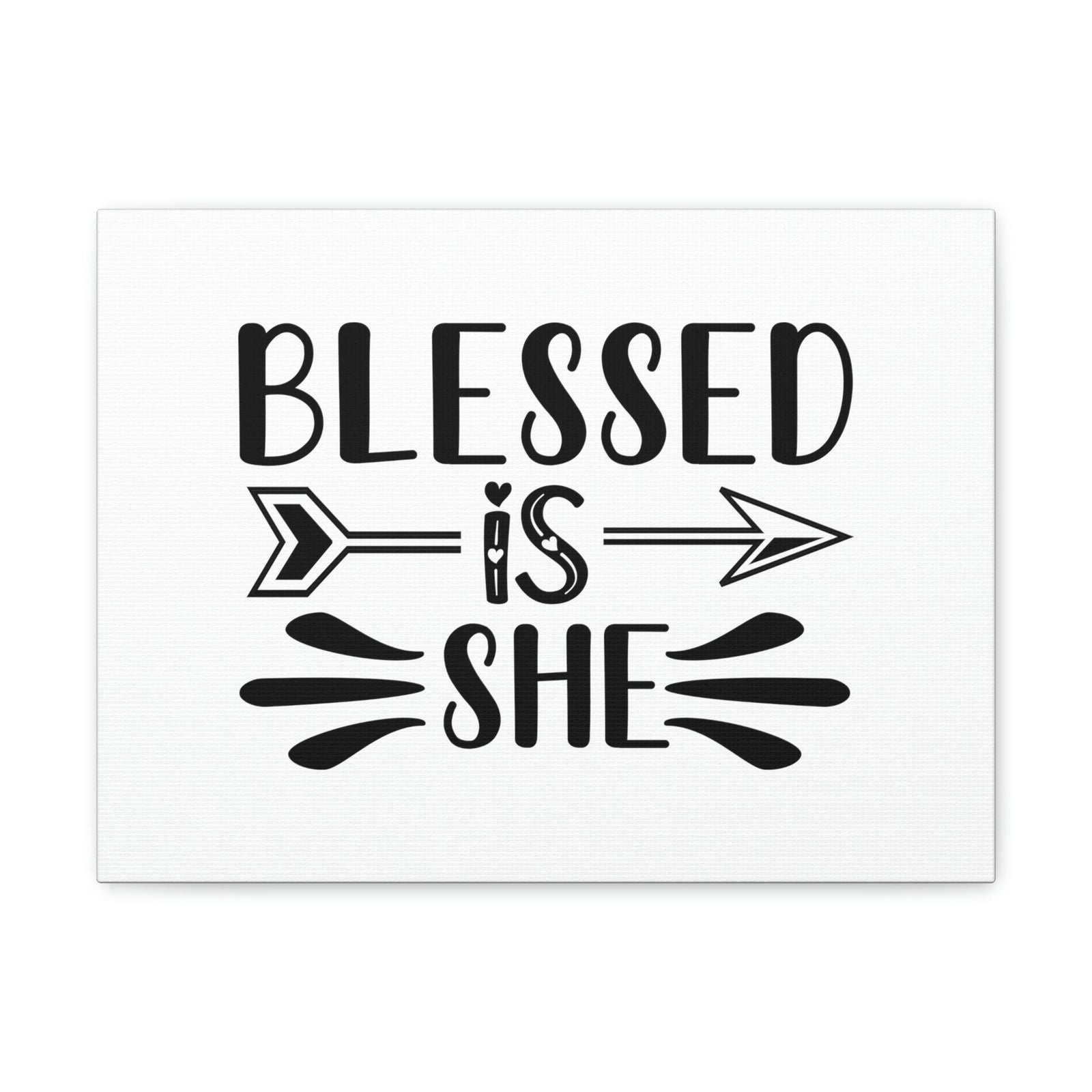 Scripture Walls Blessed Is She Luke 1:45 Right Arrow Christian Wall Art Bible Verse Print Ready to Hang Unframed-Express Your Love Gifts