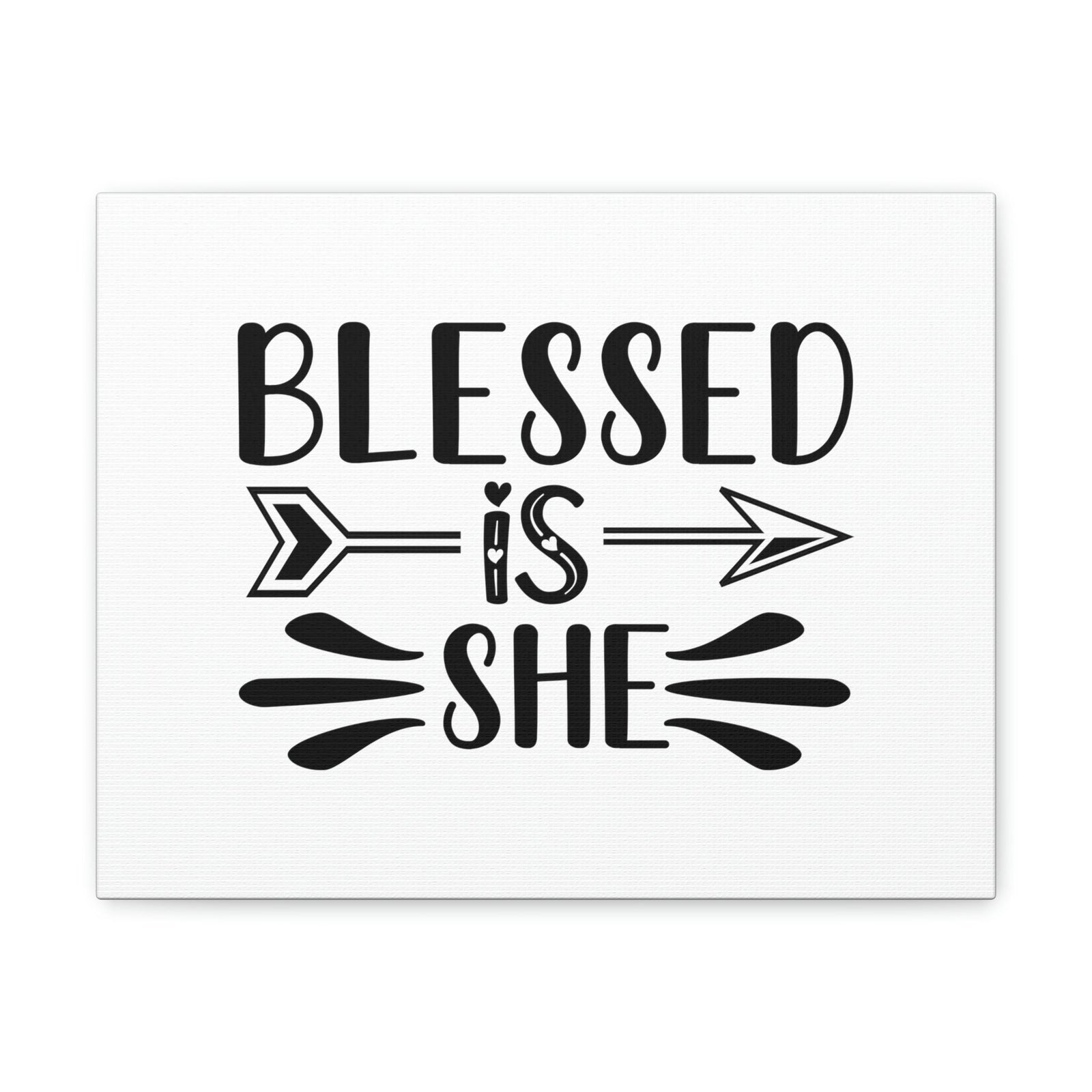 Scripture Walls Blessed Is She Luke 1:45 Right Arrow Christian Wall Art Bible Verse Print Ready to Hang Unframed-Express Your Love Gifts