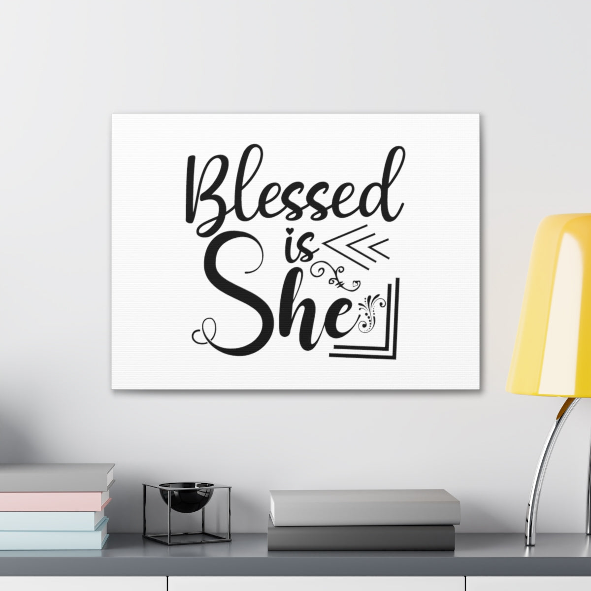 Scripture Walls Blessed Is She Nehemiah 9:5b Christian Wall Art Bible Verse Print Ready to Hang Unframed-Express Your Love Gifts