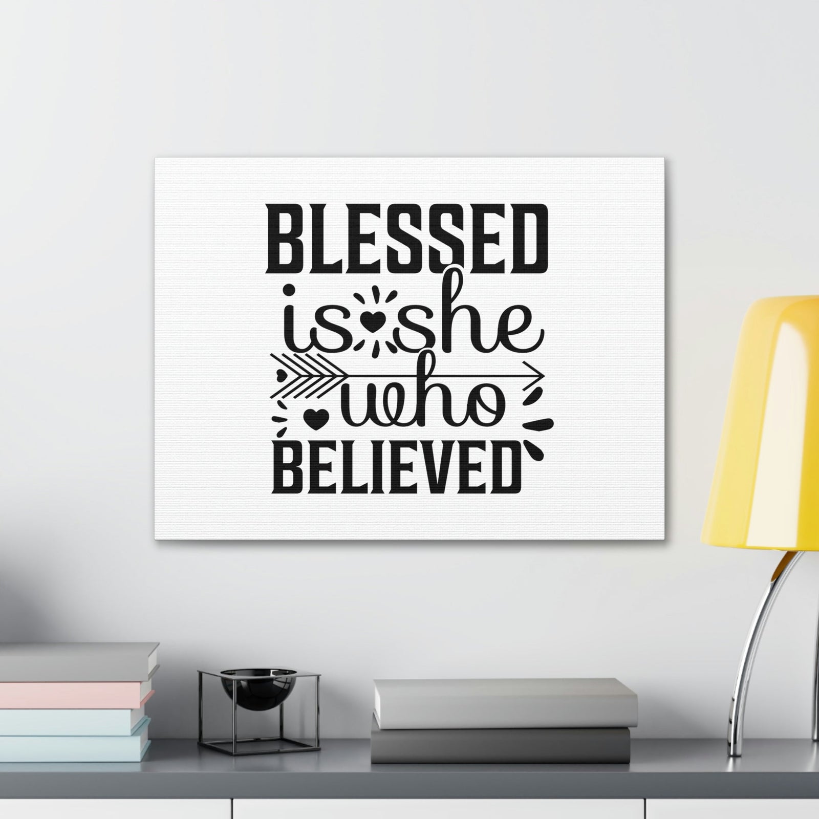 Scripture Walls Blessed Is She Who Believed John 20:29 Christian Wall Art Bible Verse Print Ready to Hang Unframed-Express Your Love Gifts