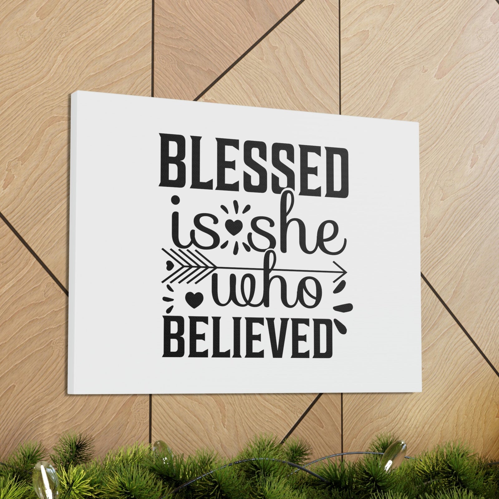 Scripture Walls Blessed Is She Who Believed John 20:29 Christian Wall Art Bible Verse Print Ready to Hang Unframed-Express Your Love Gifts