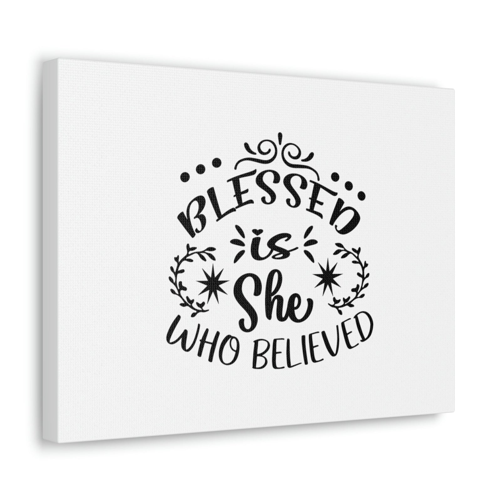 Scripture Walls Blessed Is She Who Believed Luke 1:45 Christian Wall Art Bible Verse Print Ready to Hang Unframed-Express Your Love Gifts