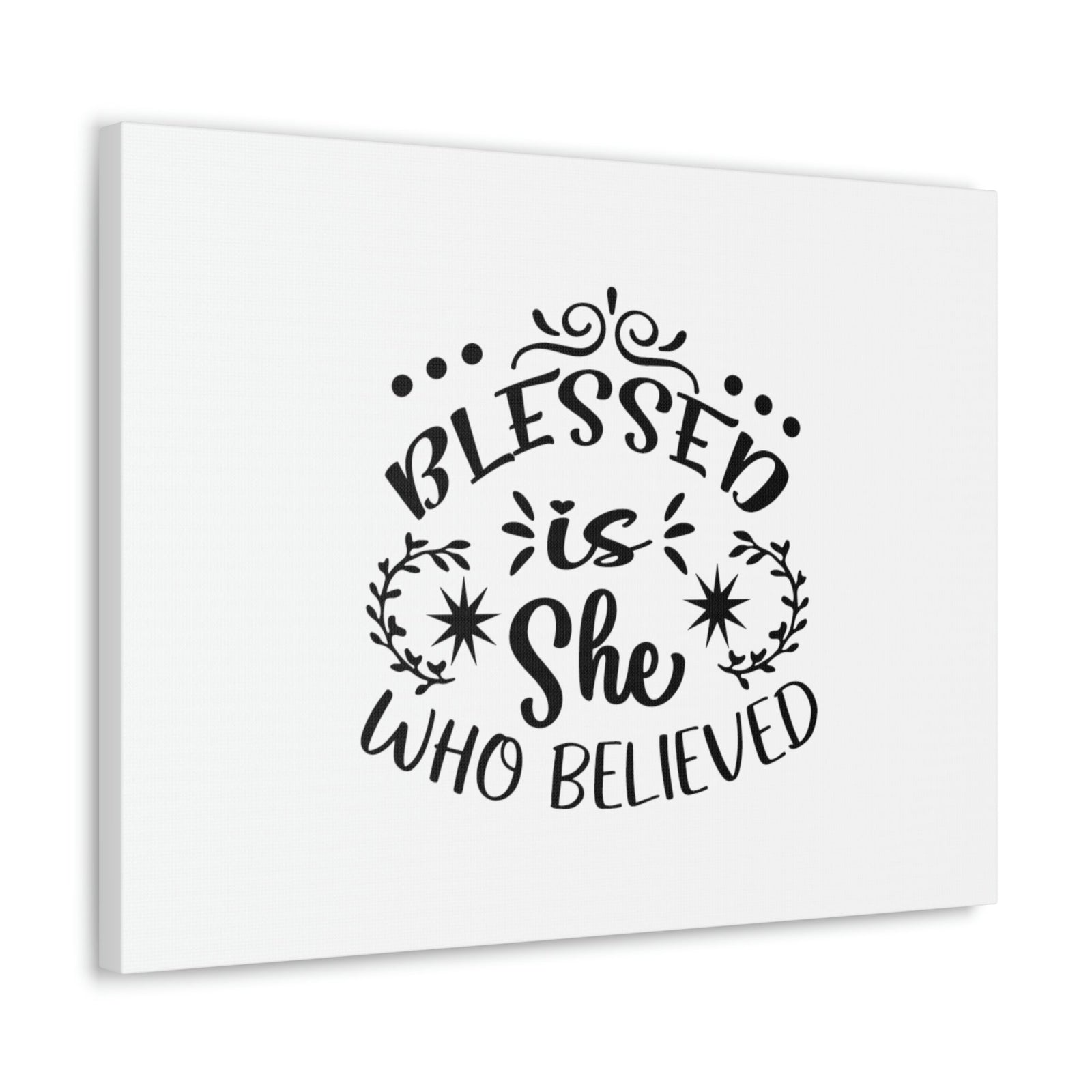 Scripture Walls Blessed Is She Who Believed Luke 1:45 Christian Wall Art Bible Verse Print Ready to Hang Unframed-Express Your Love Gifts