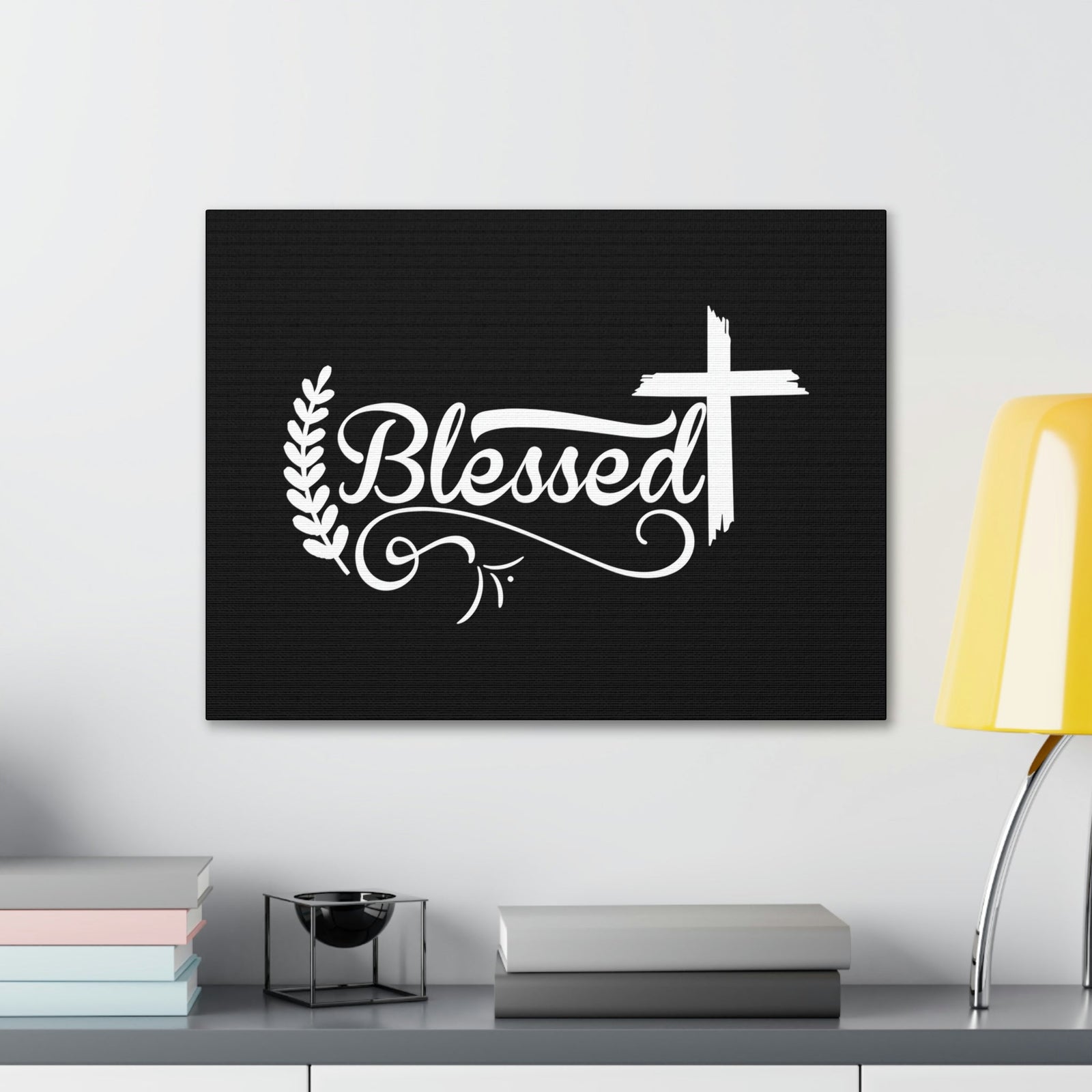 Scripture Walls Blessed Jeremiah 17:7 Laurel Black Christian Wall Art Bible Verse Print Ready to Hang Unframed-Express Your Love Gifts