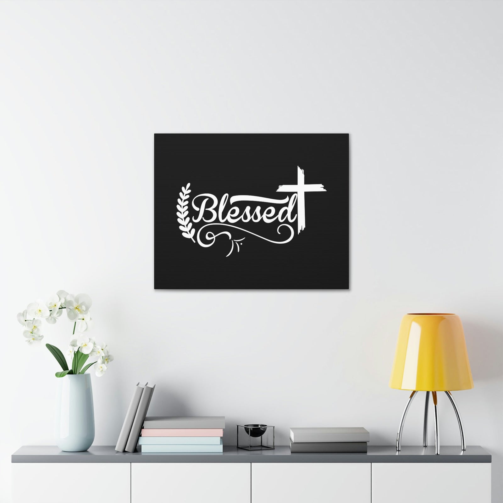 Scripture Walls Blessed Jeremiah 17:7 Laurel Black Christian Wall Art Bible Verse Print Ready to Hang Unframed-Express Your Love Gifts