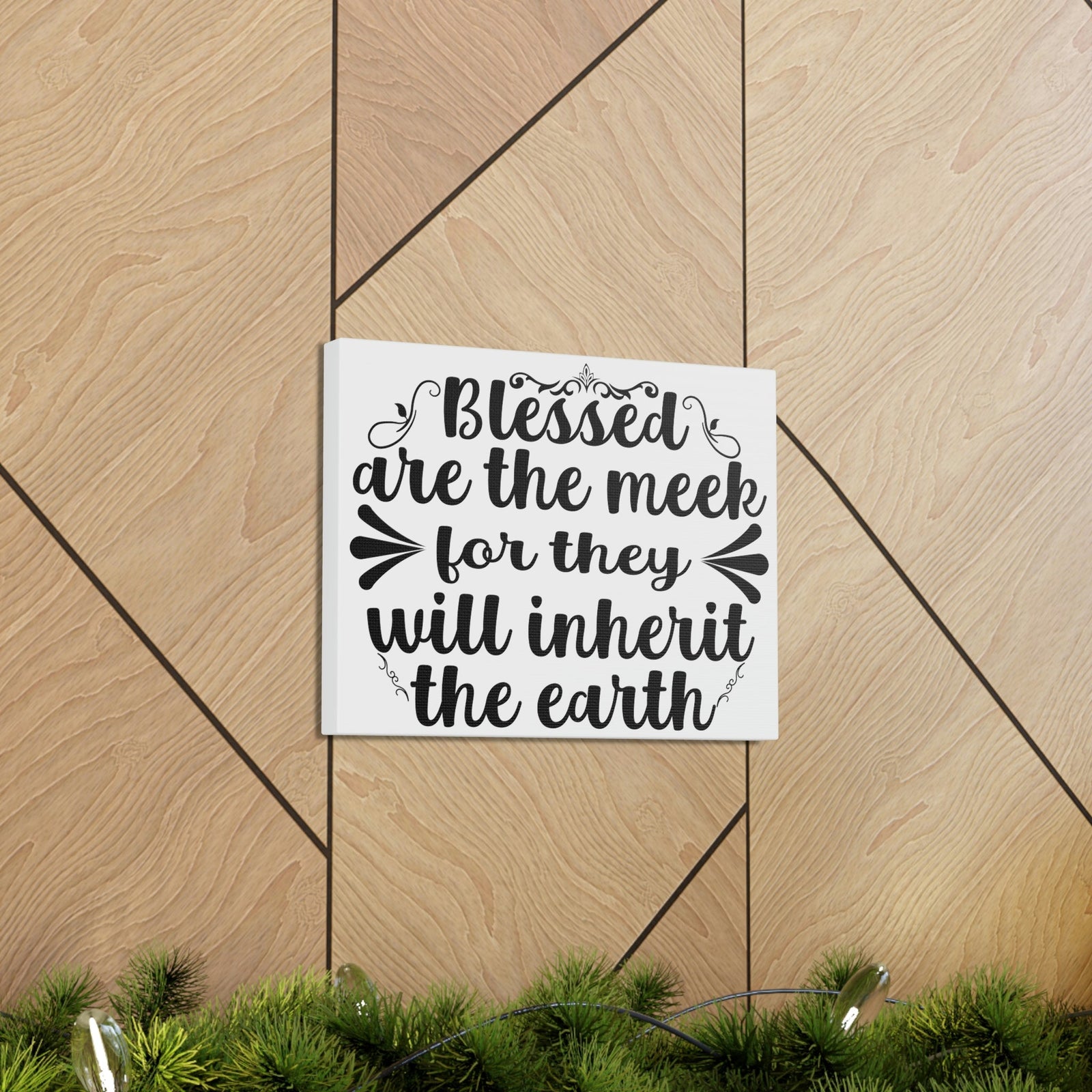 Scripture Walls Blessed Matthew 5:5 Christian Wall Art Print Ready to Hang Unframed-Express Your Love Gifts