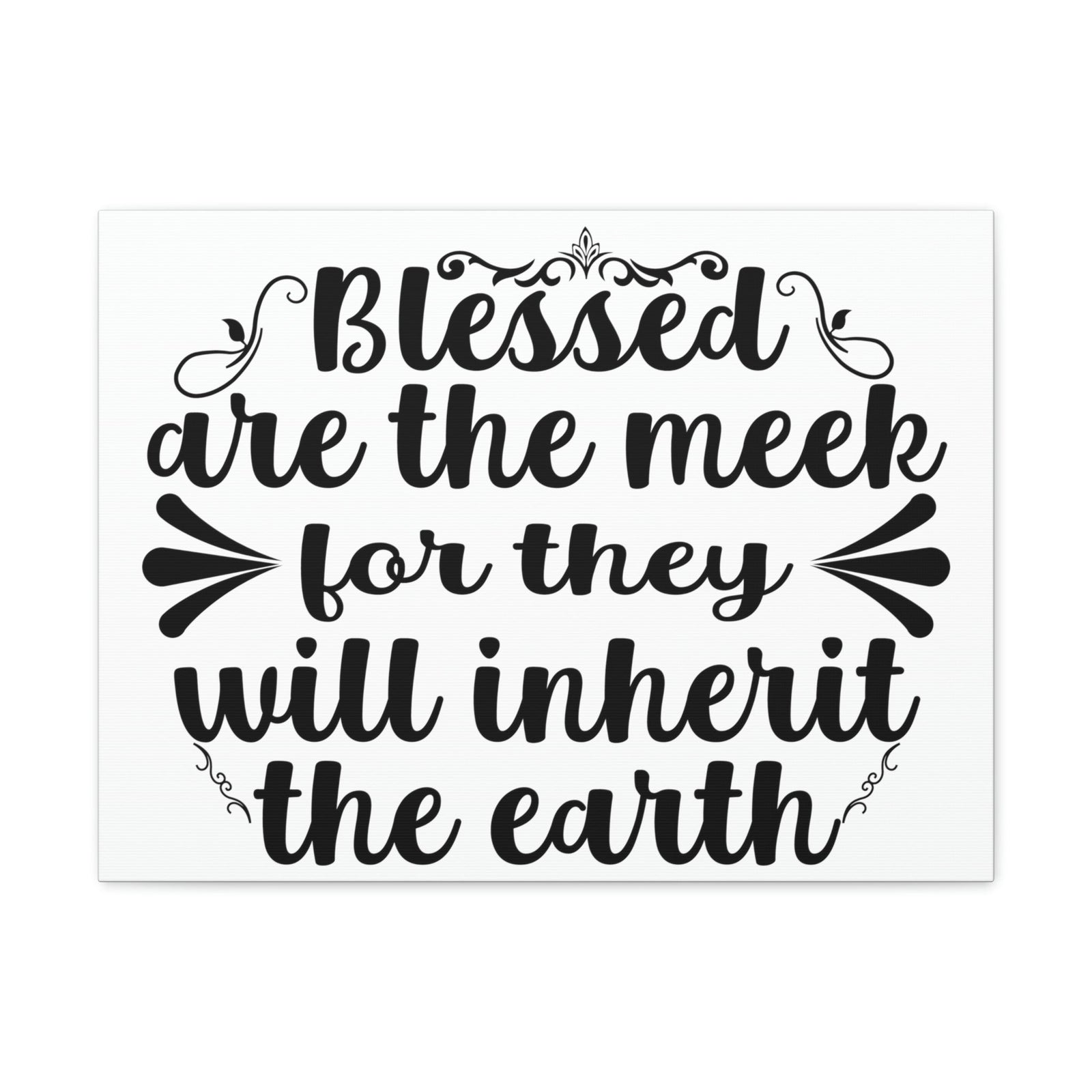 Scripture Walls Blessed Matthew 5:5 Christian Wall Art Print Ready to Hang Unframed-Express Your Love Gifts