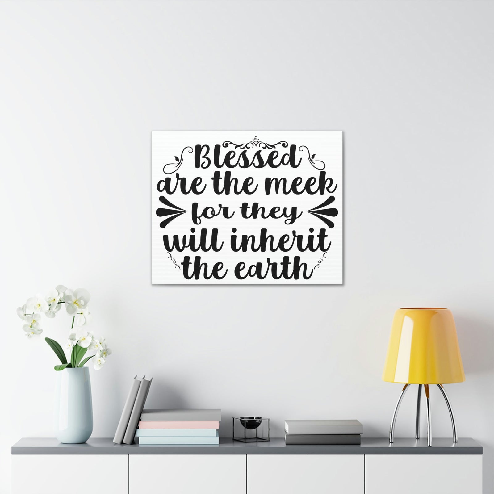 Scripture Walls Blessed Matthew 5:5 Christian Wall Art Print Ready to Hang Unframed-Express Your Love Gifts