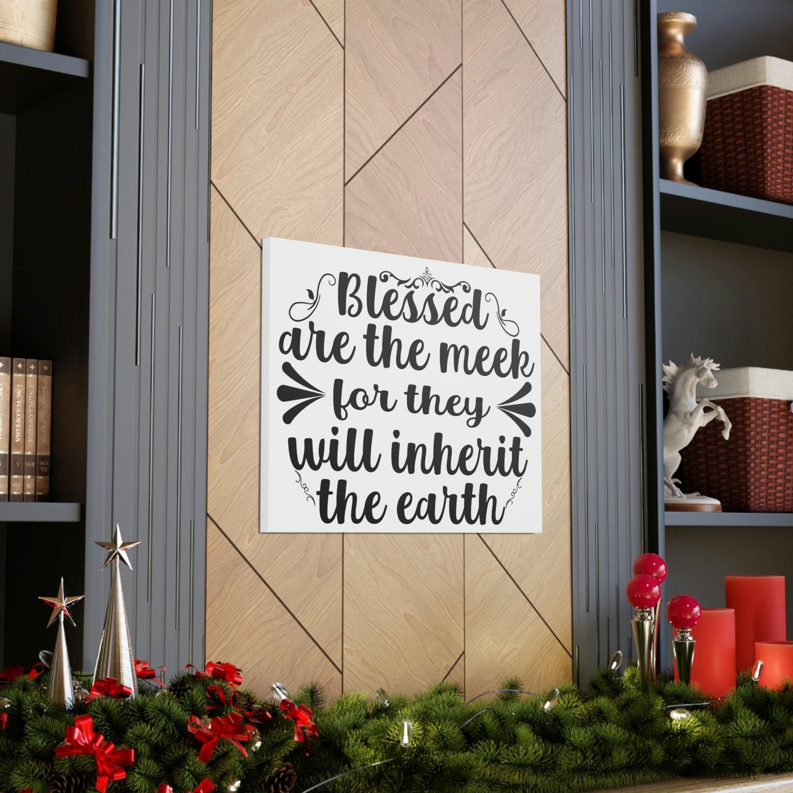 Scripture Walls Blessed Matthew 5:5 Christian Wall Art Print Ready to Hang Unframed-Express Your Love Gifts