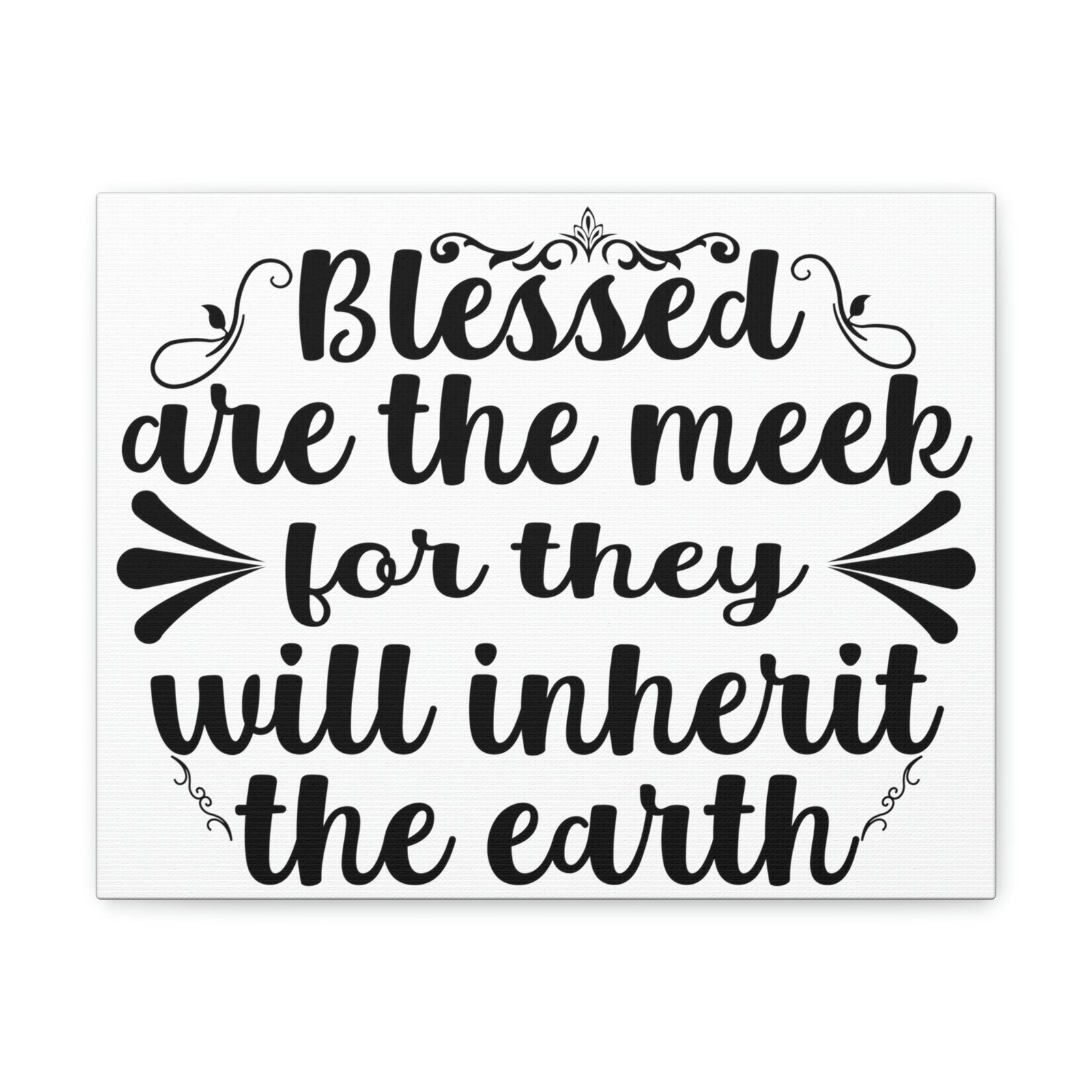 Scripture Walls Blessed Matthew 5:5 Christian Wall Art Print Ready to Hang Unframed-Express Your Love Gifts