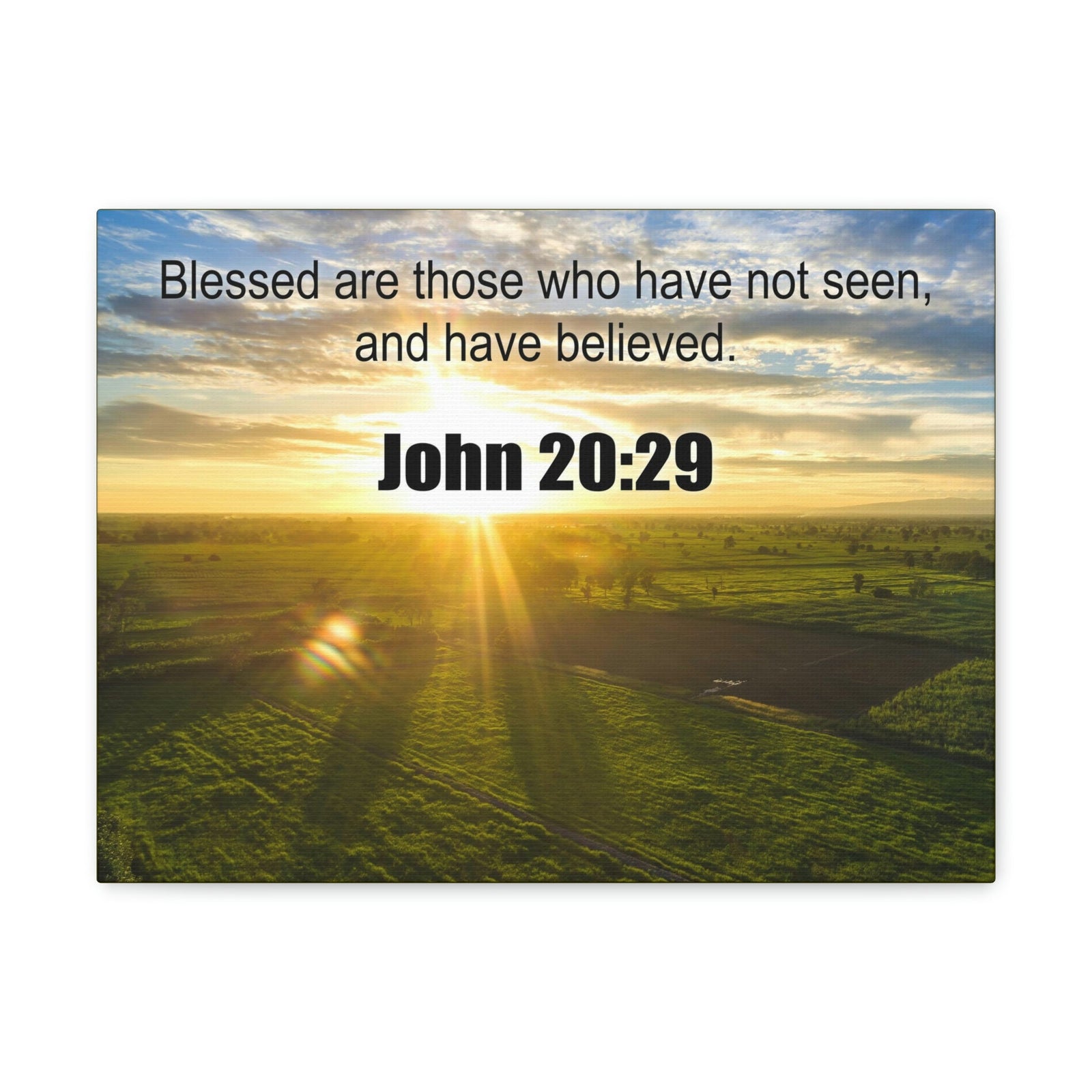 Scripture Walls Blessed Those Who Have Believed John 20:29 Bible Verse Canvas Christian Wall Art Ready to Hang Unframed-Express Your Love Gifts