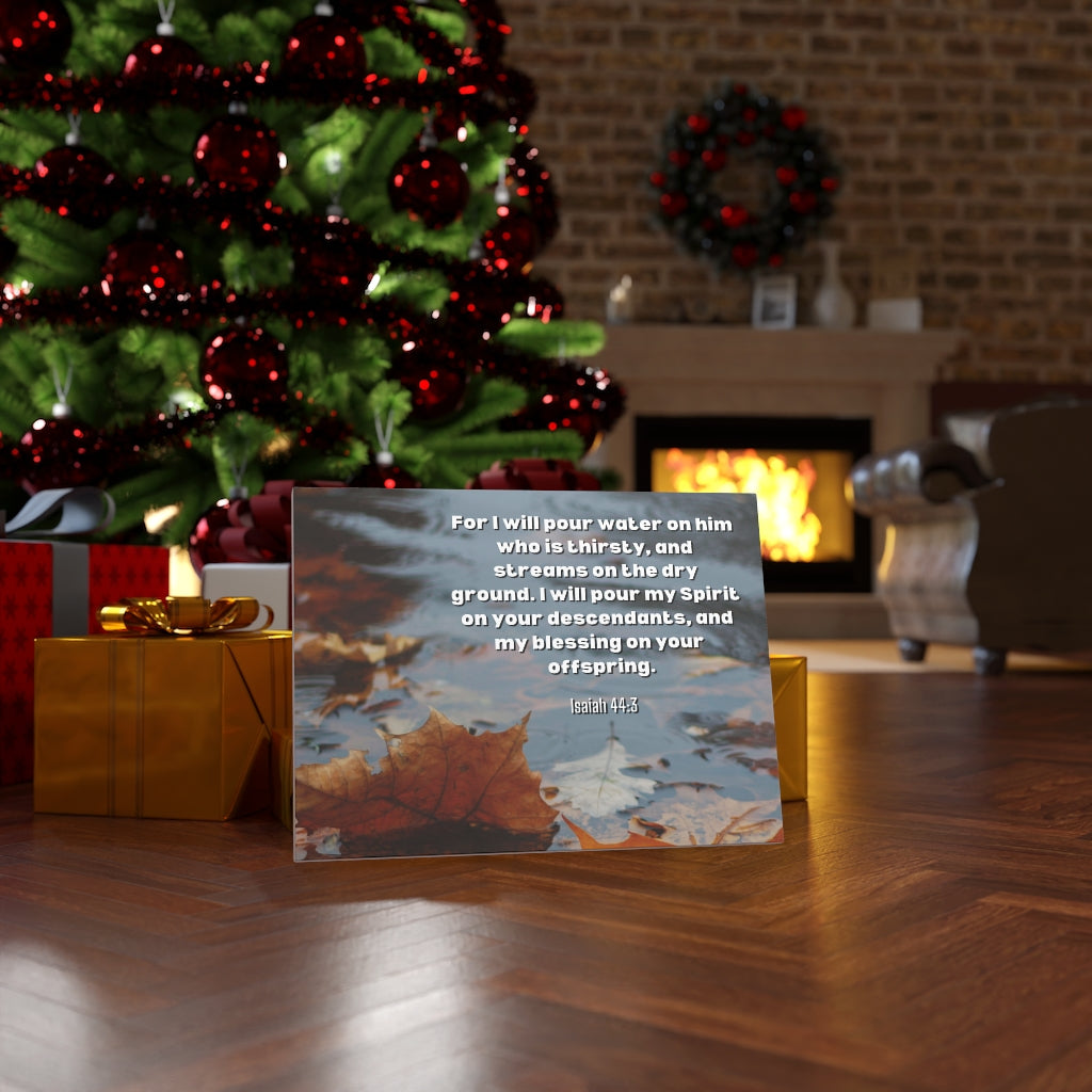 Scripture Walls Blessings Upon Offspring Isaiah 44:3 Bible Verse Canvas Christian Wall Art Ready to Hang Unframed-Express Your Love Gifts