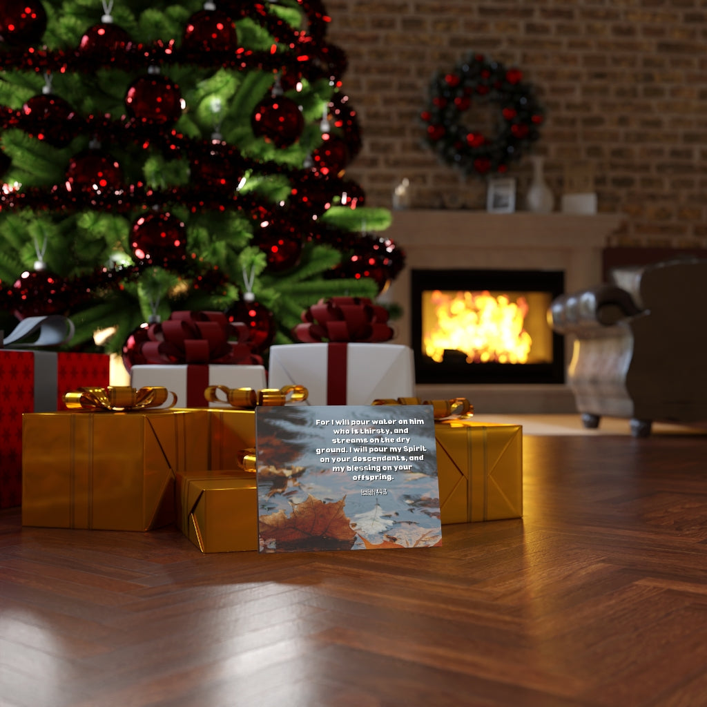 Scripture Walls Blessings Upon Offspring Isaiah 44:3 Bible Verse Canvas Christian Wall Art Ready to Hang Unframed-Express Your Love Gifts