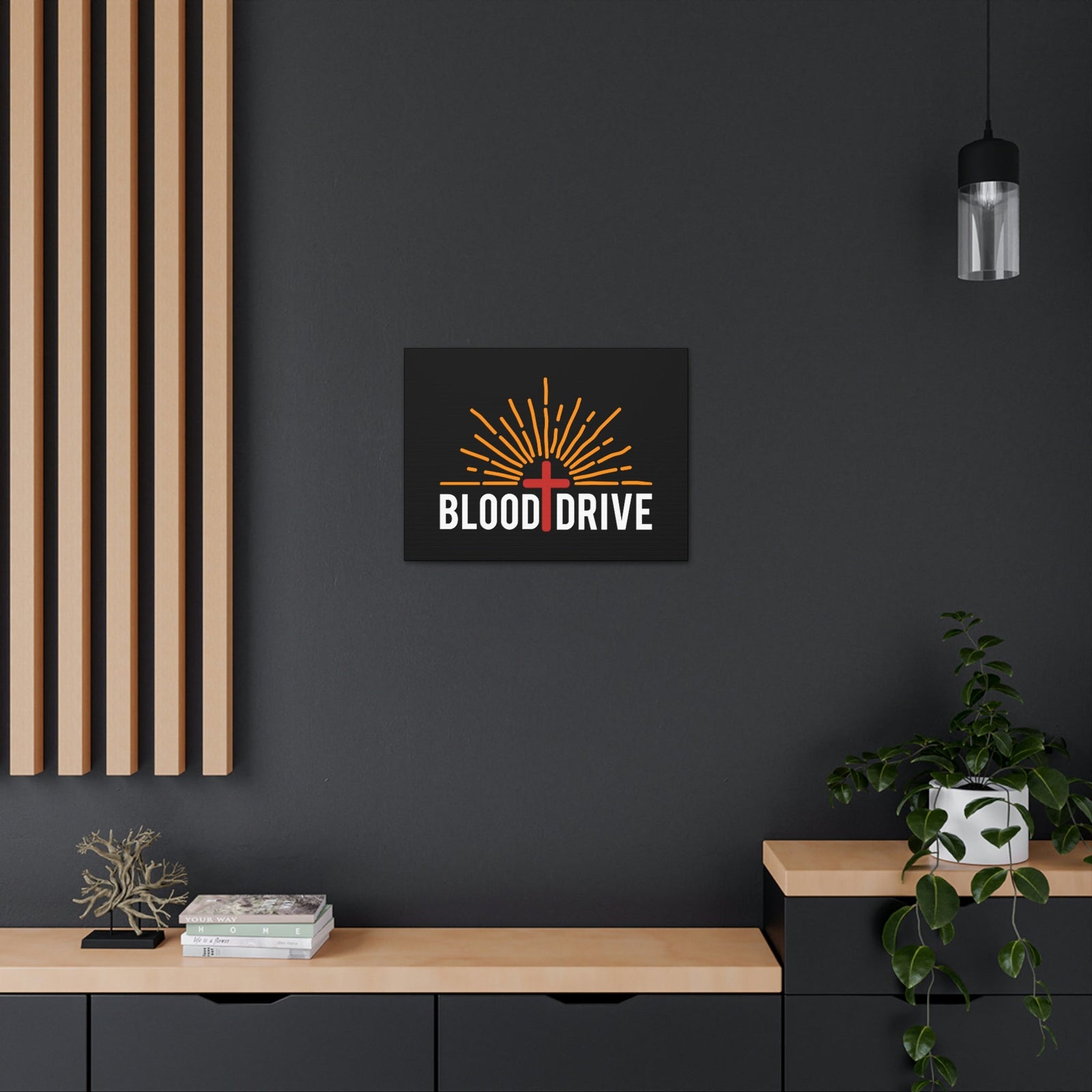 Scripture Walls Blood Drive Hebrews 9:22 Red Cross Christian Wall Art Bible Verse Print Ready to Hang Unframed-Express Your Love Gifts