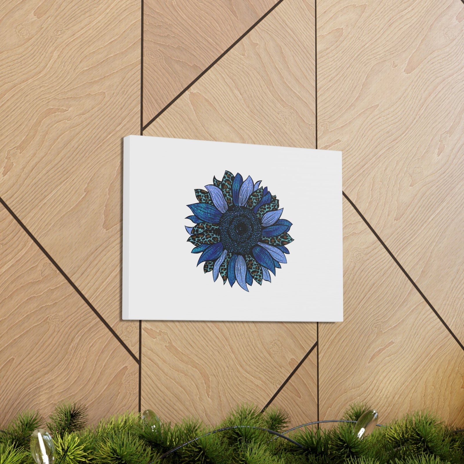 Scripture Walls Blue Flower Christian Psalms 103:15 Wall Art Bible Verse Print Ready to Hang Unframed-Express Your Love Gifts