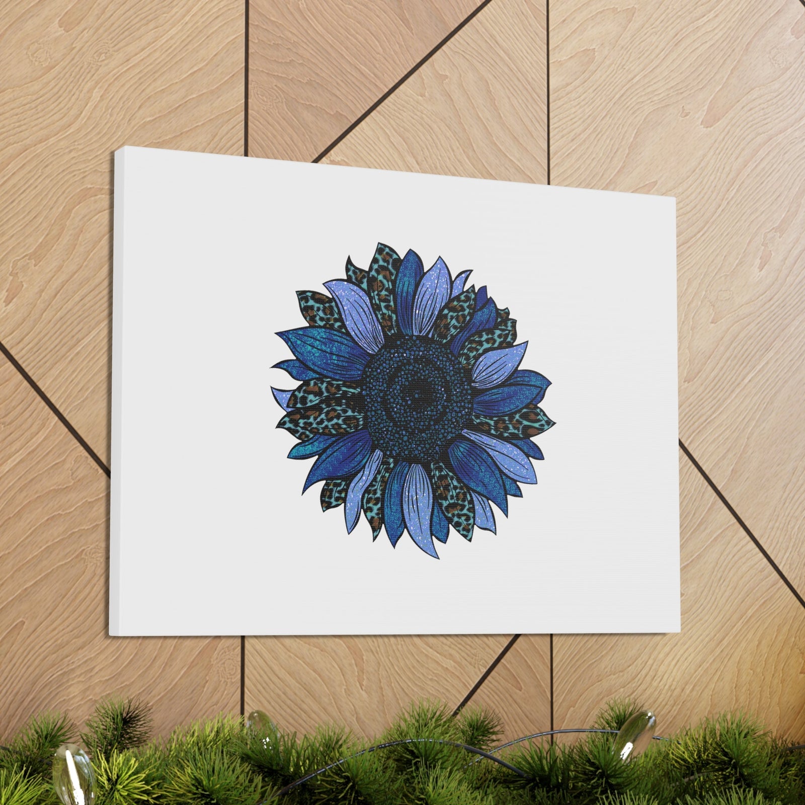 Scripture Walls Blue Flower Christian Psalms 103:15 Wall Art Bible Verse Print Ready to Hang Unframed-Express Your Love Gifts