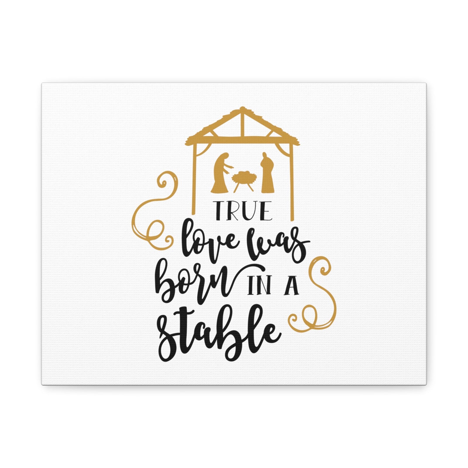 Scripture Walls Born In A Stable 1 John 4:8 Christian Wall Art Bible Verse Print Ready to Hang Unframed-Express Your Love Gifts