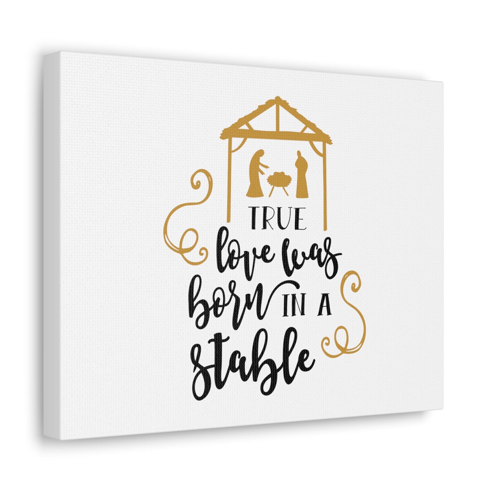 Scripture Walls Born In A Stable 1 John 4:8 Christian Wall Art Bible Verse Print Ready to Hang Unframed-Express Your Love Gifts